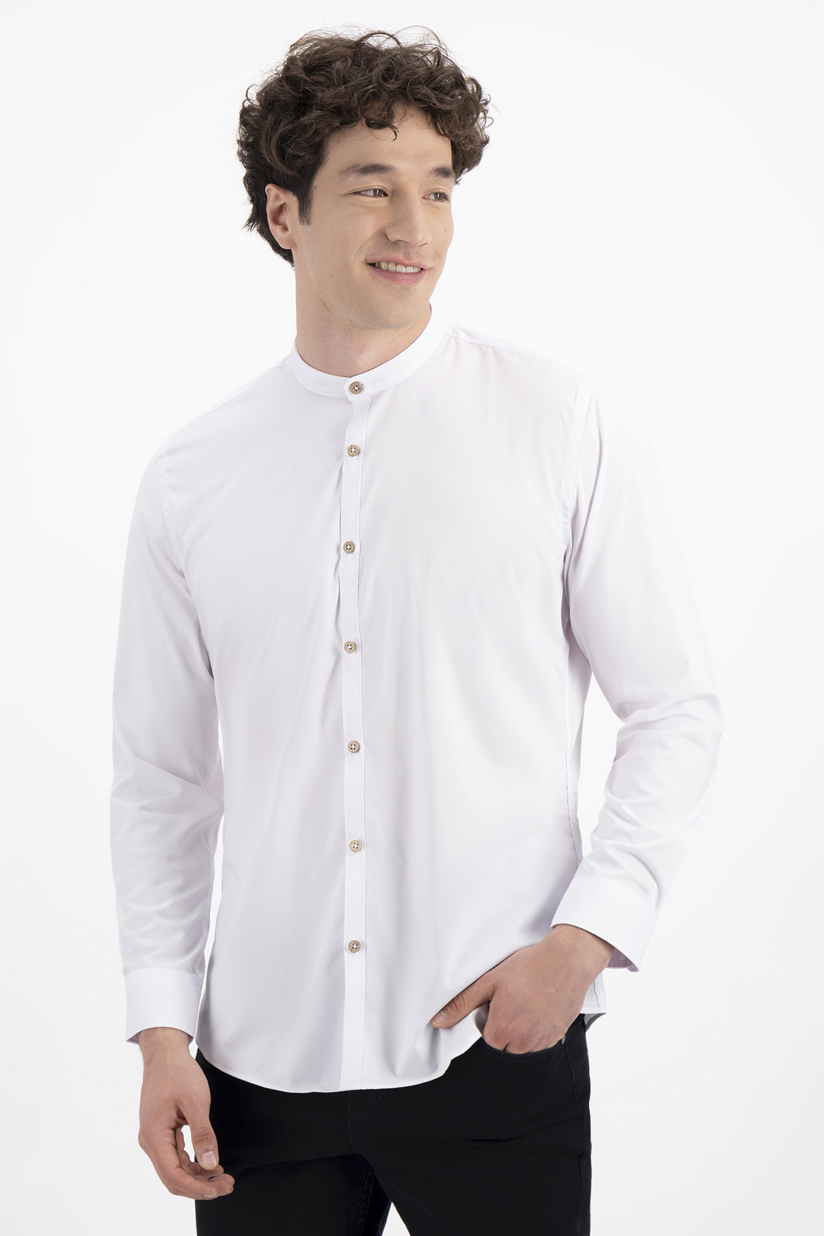 CAMISA CASUAL TLAOLLI SLIM FIT MENS FASHION image number 0