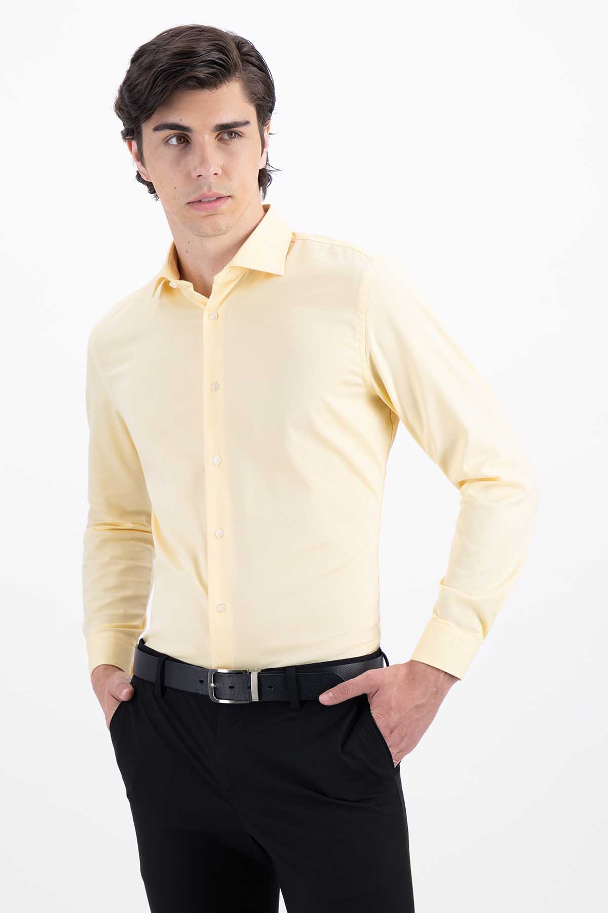 CAMISA AMARILLO SLIM FIT LMENTAL image number 1
