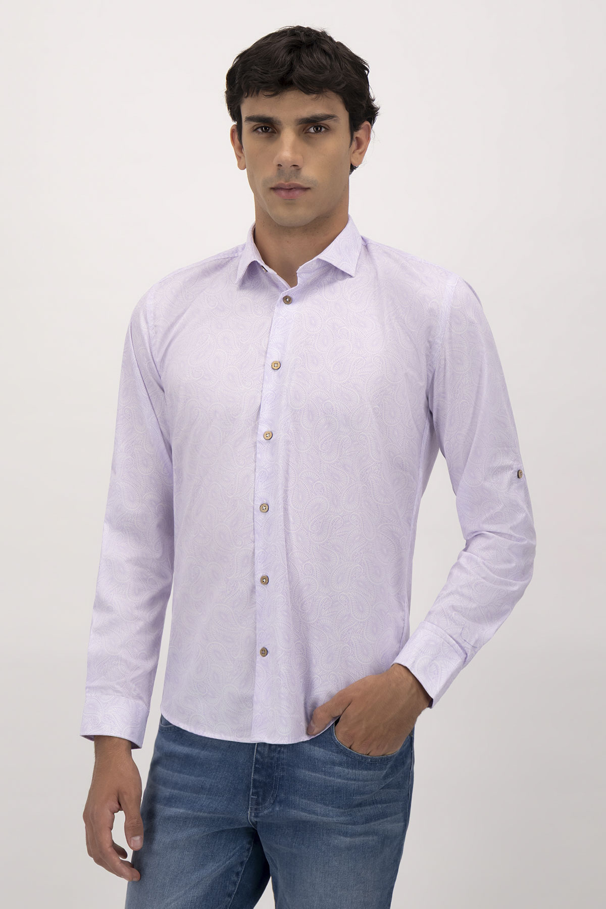 Camisa Casual Tlaolli Slim Fit