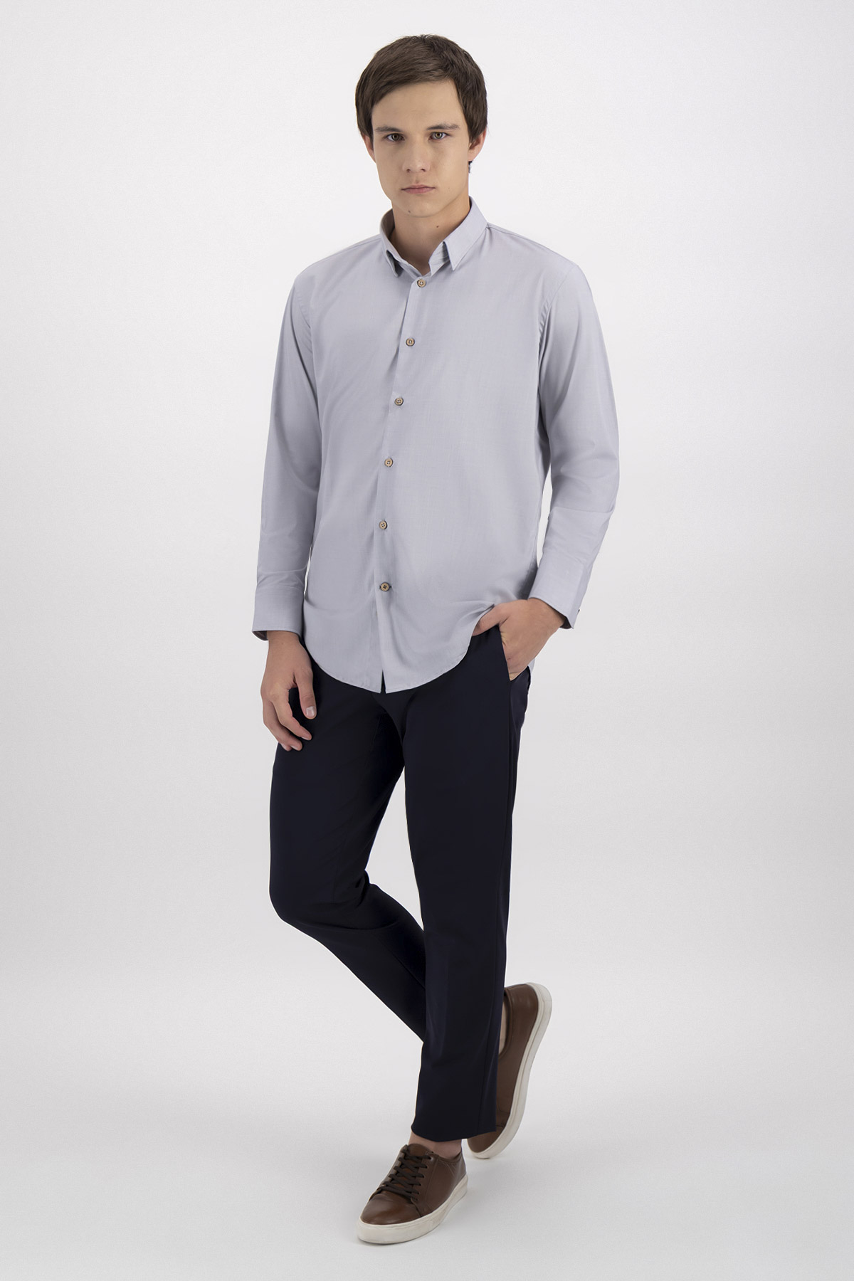 Camisa Formal Tlaolli Contemporary Fit image number 3