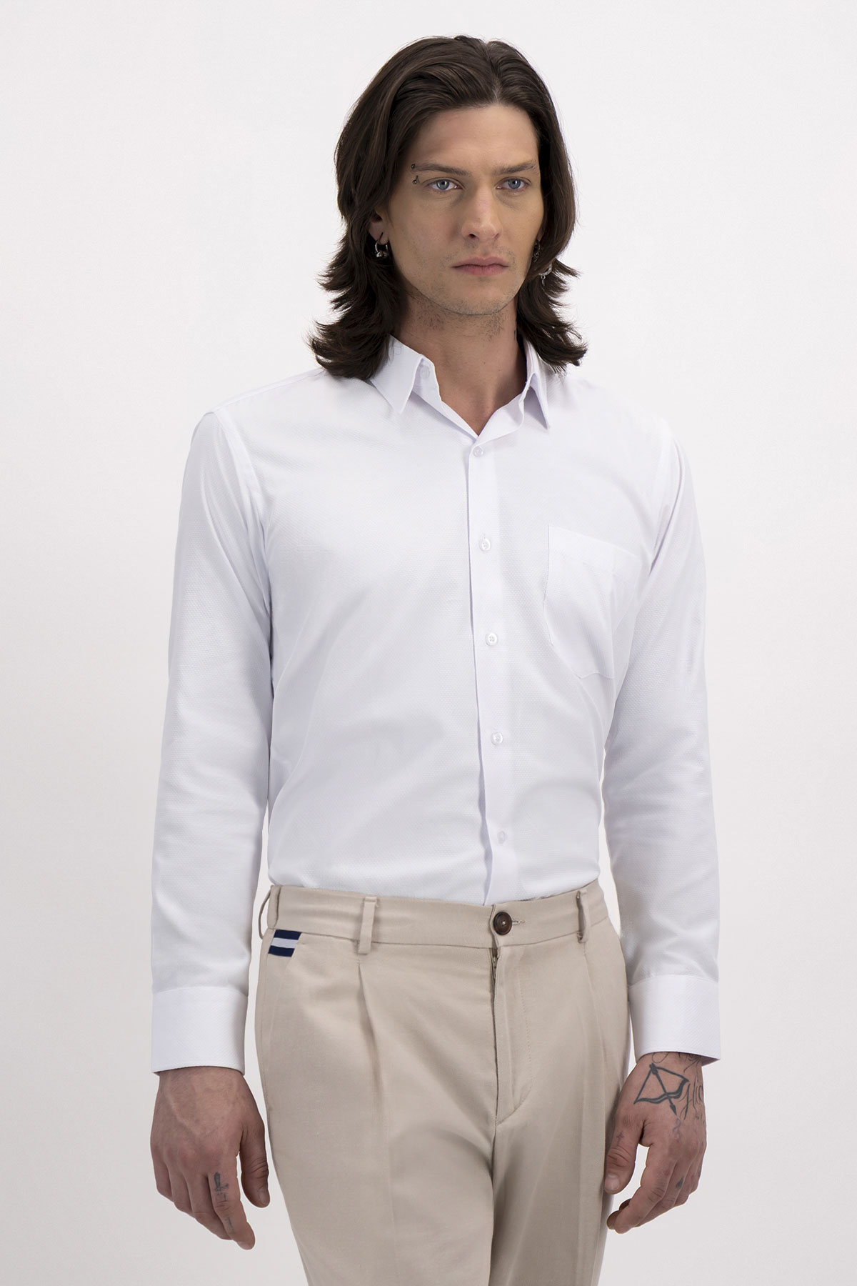 CAMISA FORMAL BLANCA CONTEMPORARY FIT SONNETI