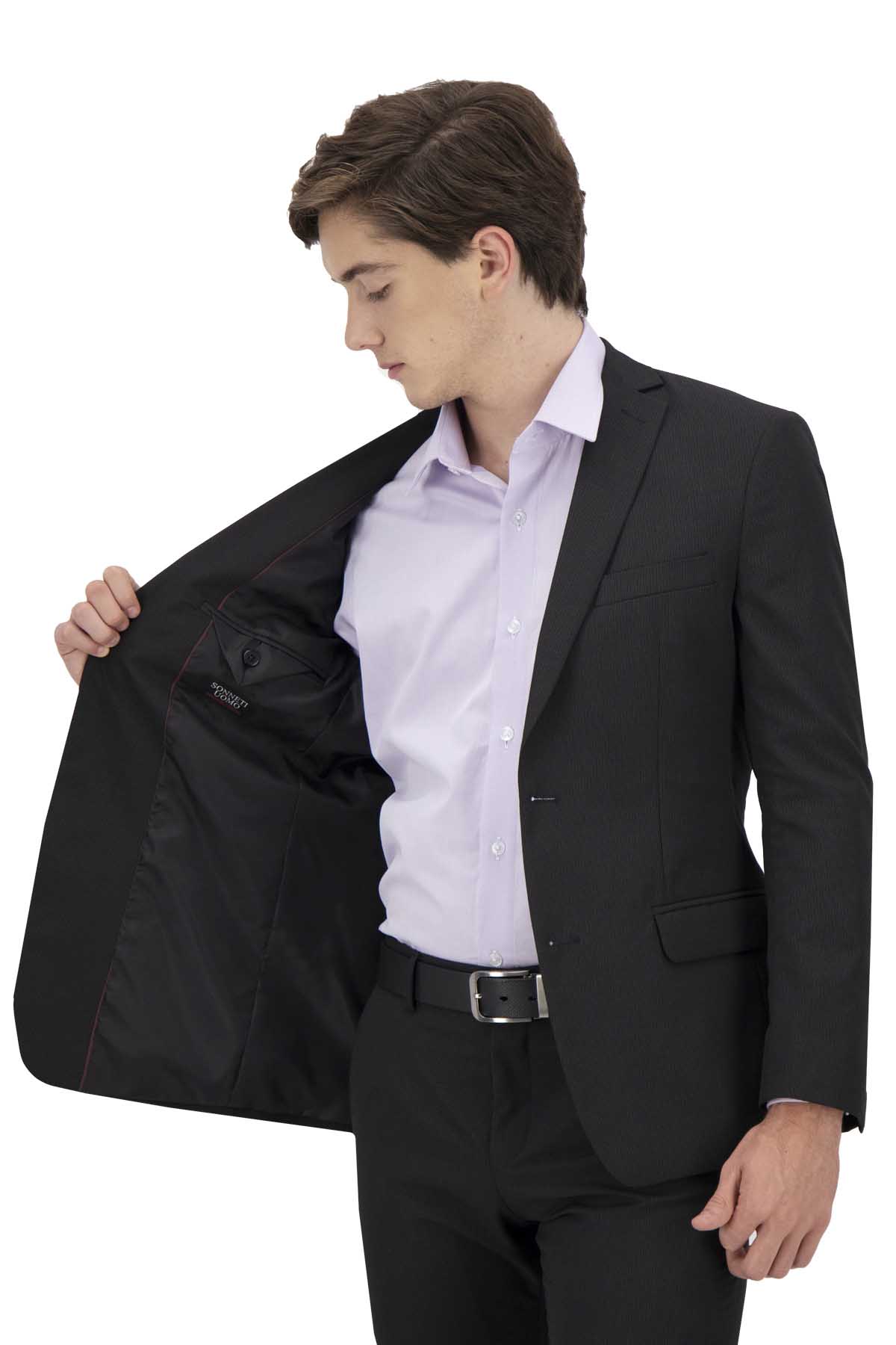 TRAJE NEGRO SLIM FIT SONNETI UO image number 2