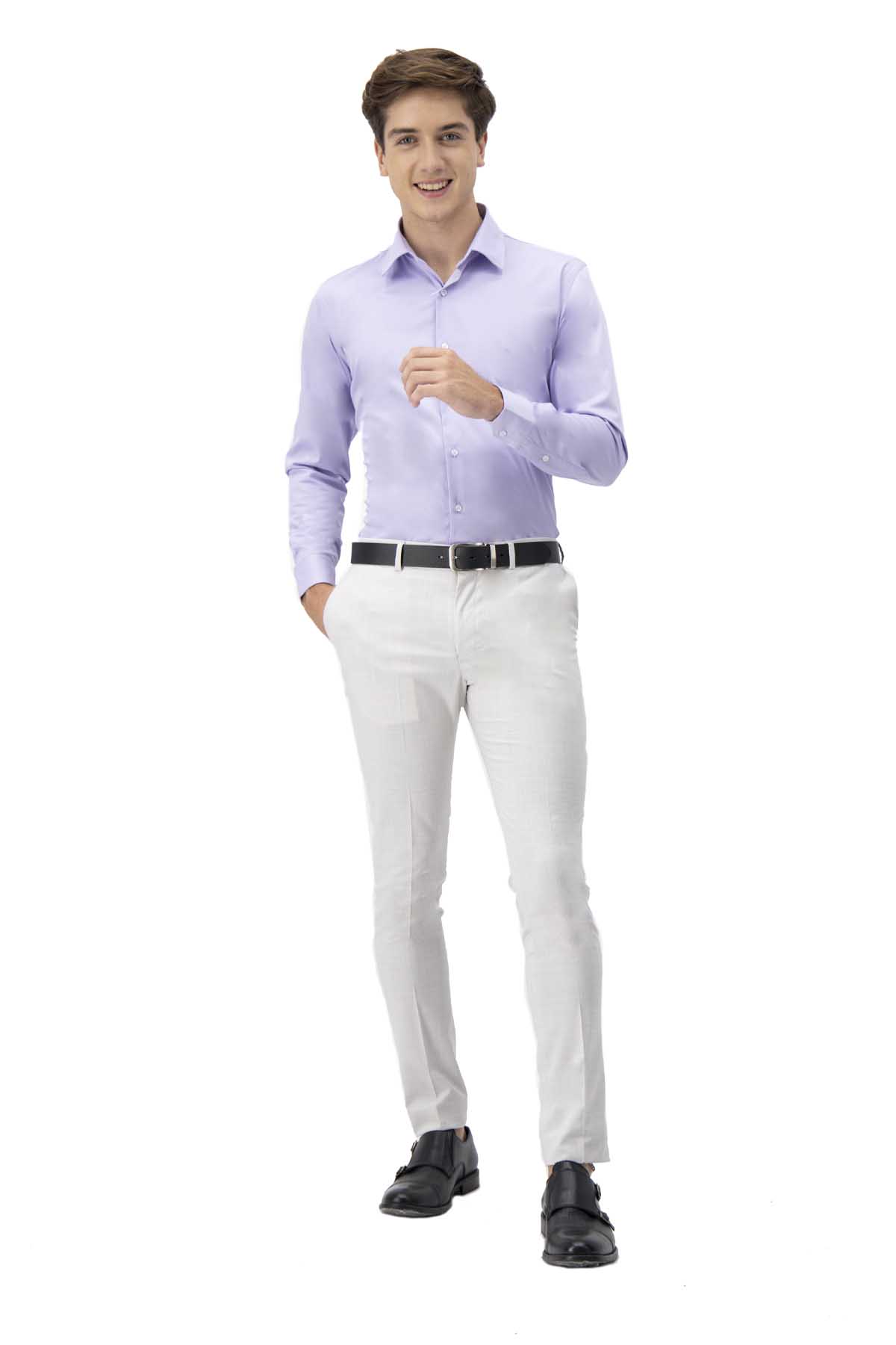 PANTALÓN SEPARATE GRIS SKINNY FIT LMENTAL image number 3