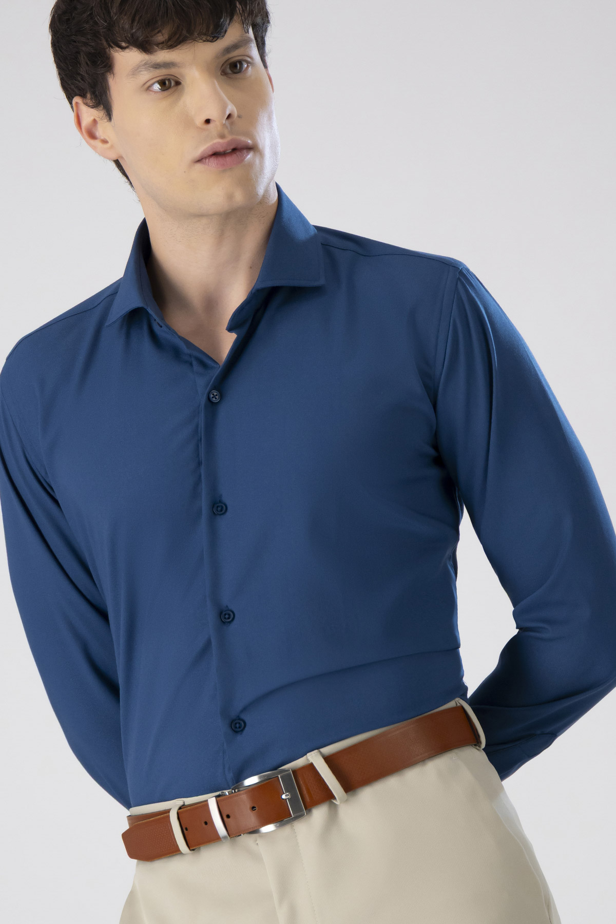 Camisa Formal Bamboo Fiber Skinny Fit Lmental