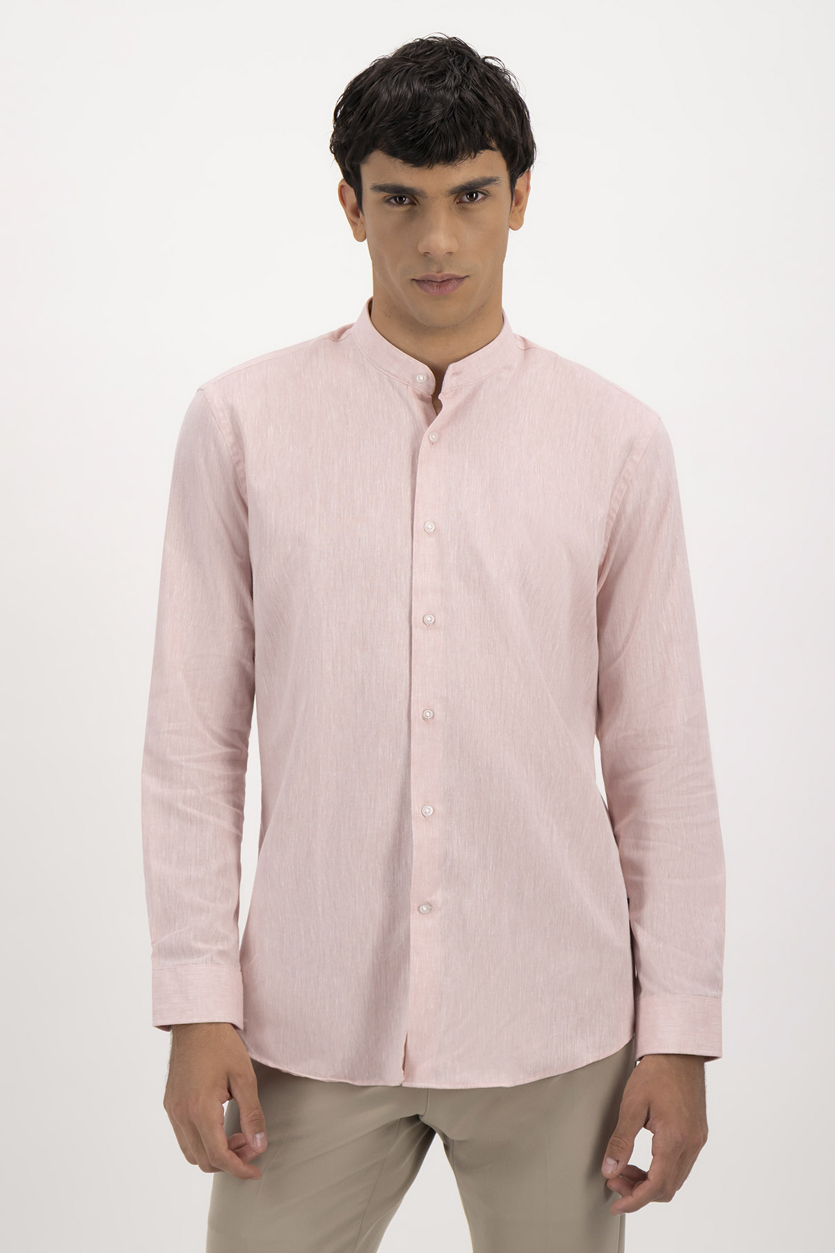 Camisa Casual Linen Slim Fit Lmental