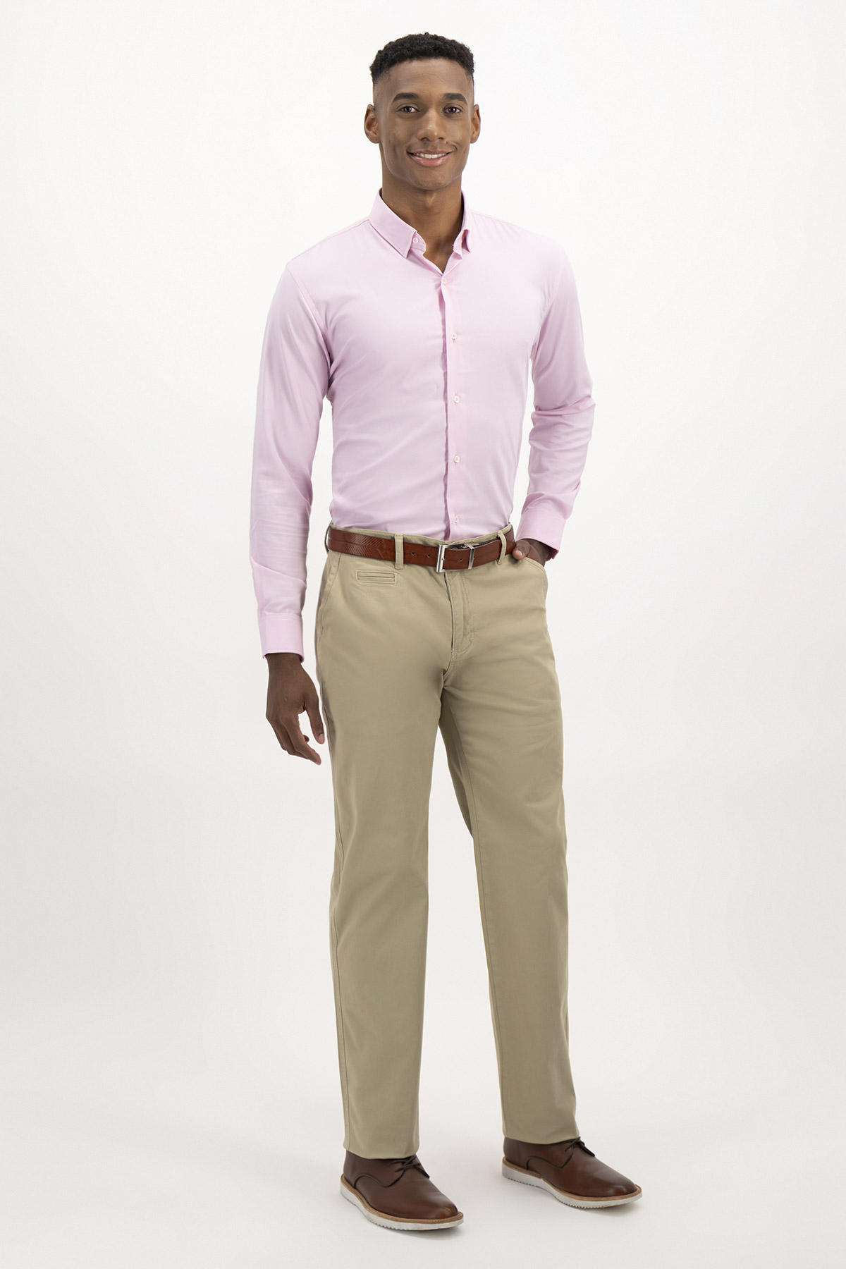 PANTALÓN CASUAL CONTEMPORARY FIT LAMBERTI image number 2