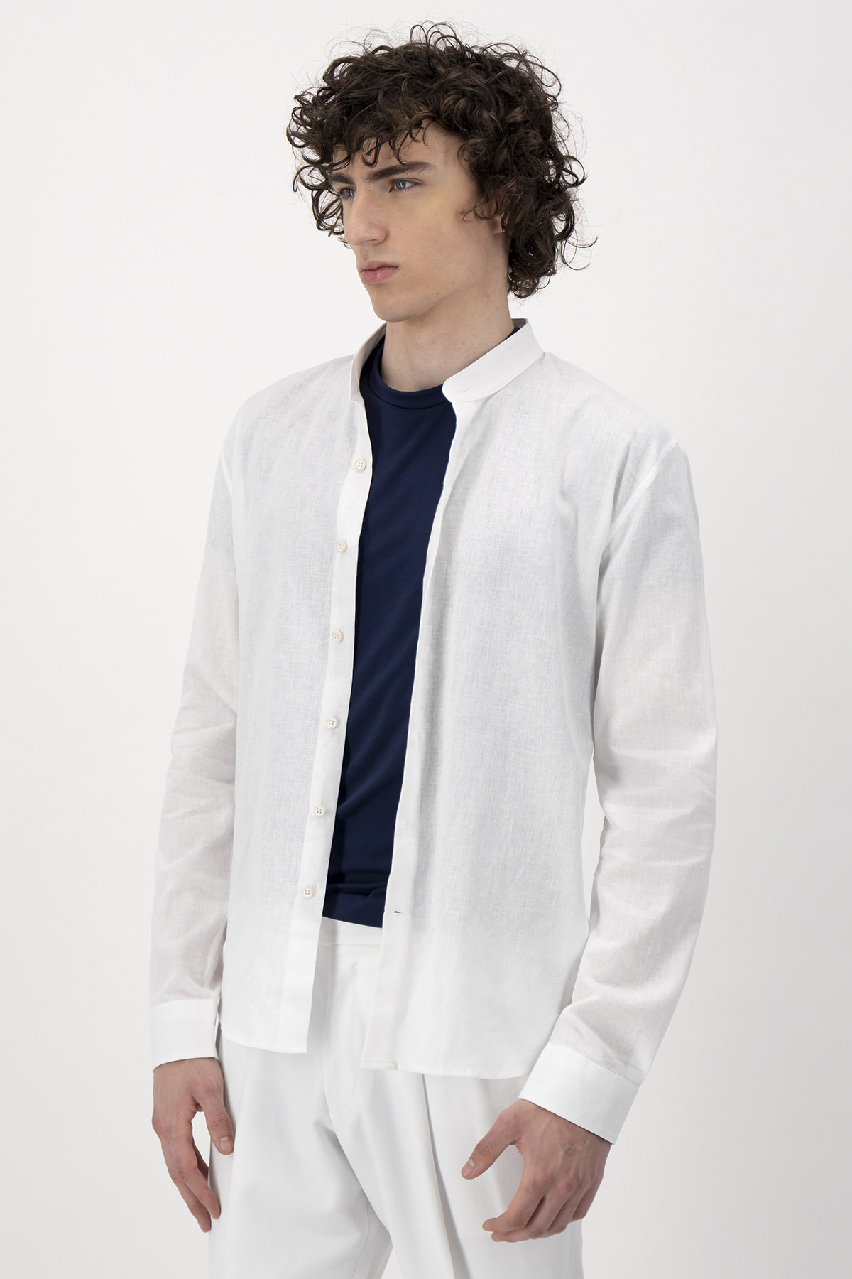 Camisa Casual Linen Slim Fit Lmental