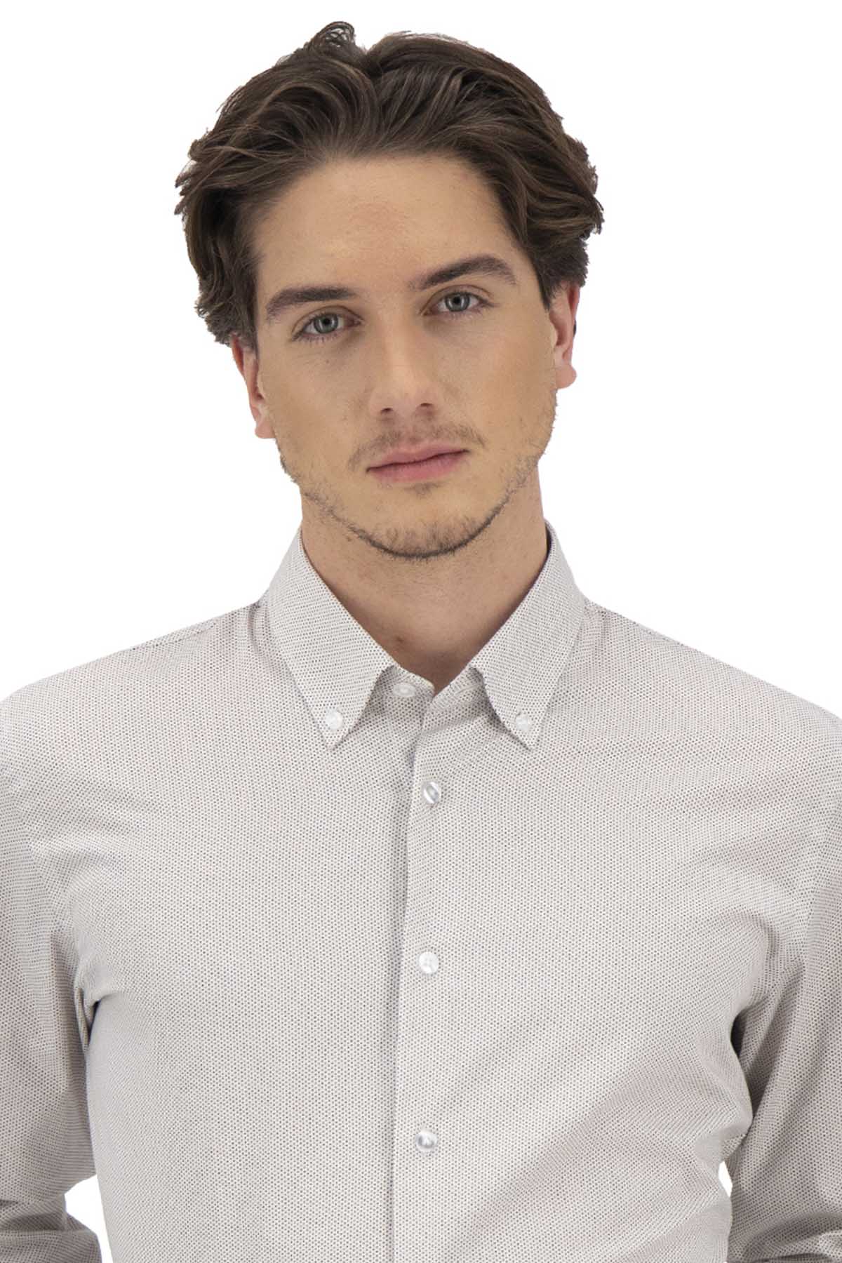 CAMISA CASUAL BEIGE SLIM FIT LMENTAL image number 1