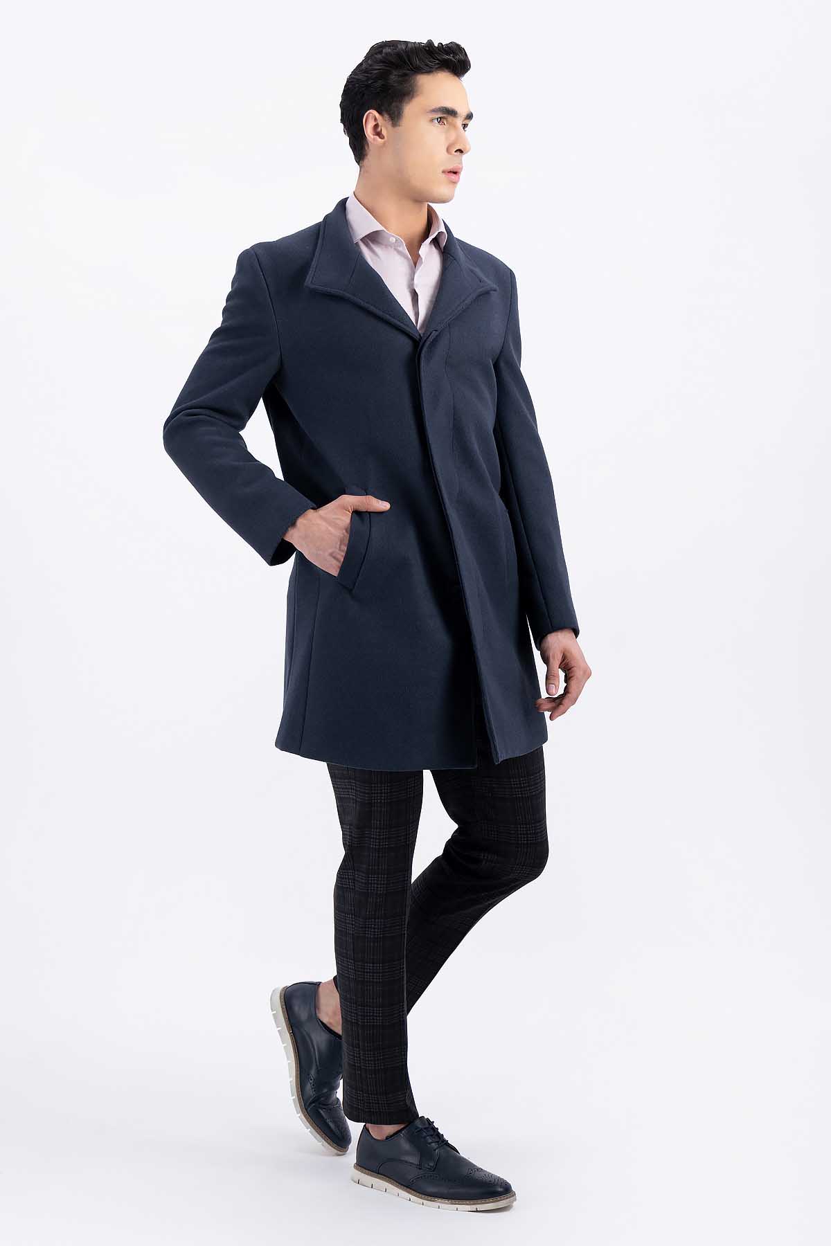 ABRIGO AZUL MARINO SLIM FIT LMENTA image number 3