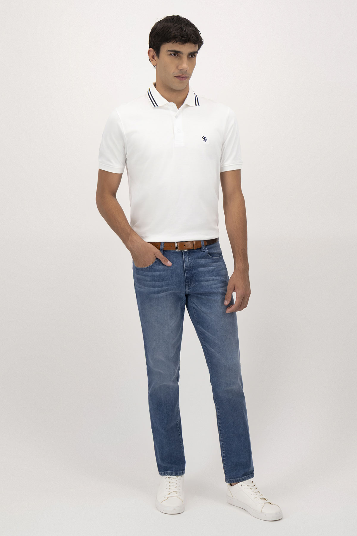 Playera Polo Contemporary Fit Lamberti image number 3