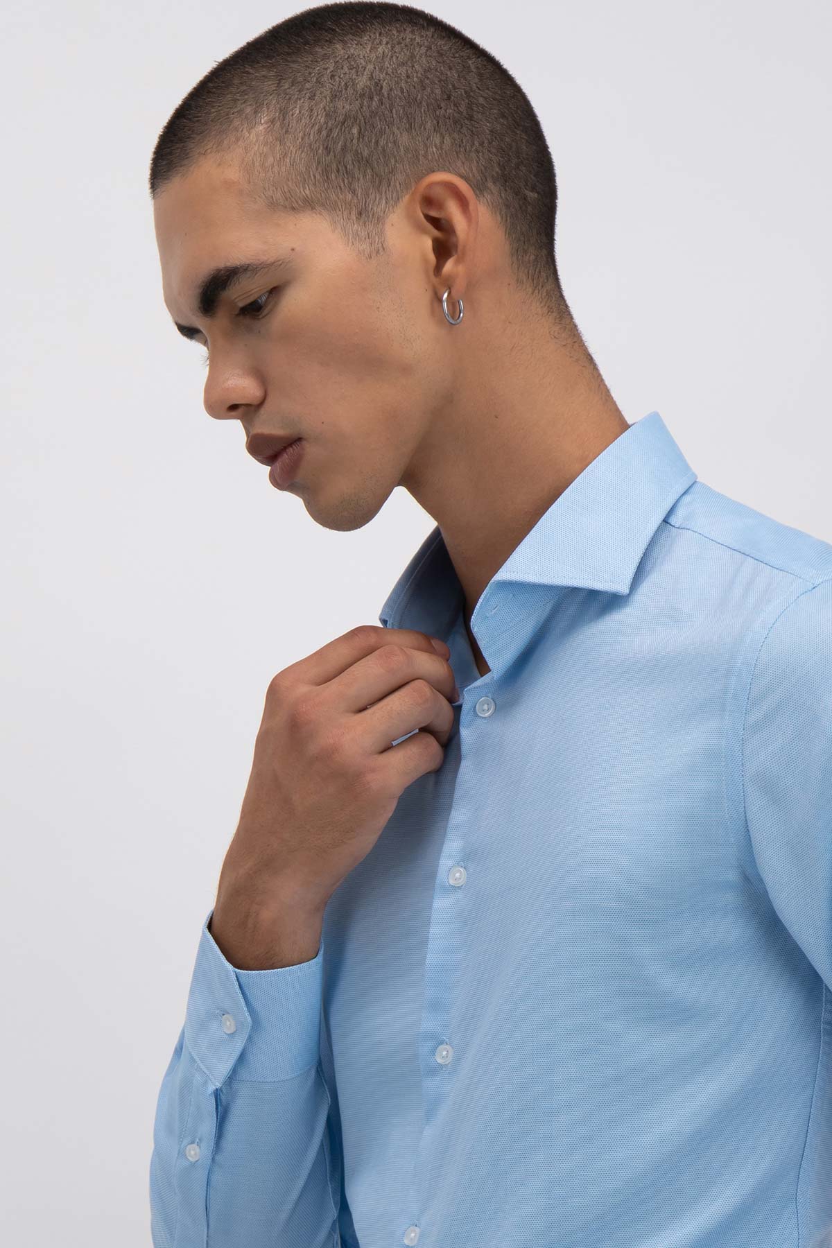 CAMISA VESTIR BAMBOO FIBER SKINNY FIT LMENTAL image number 2