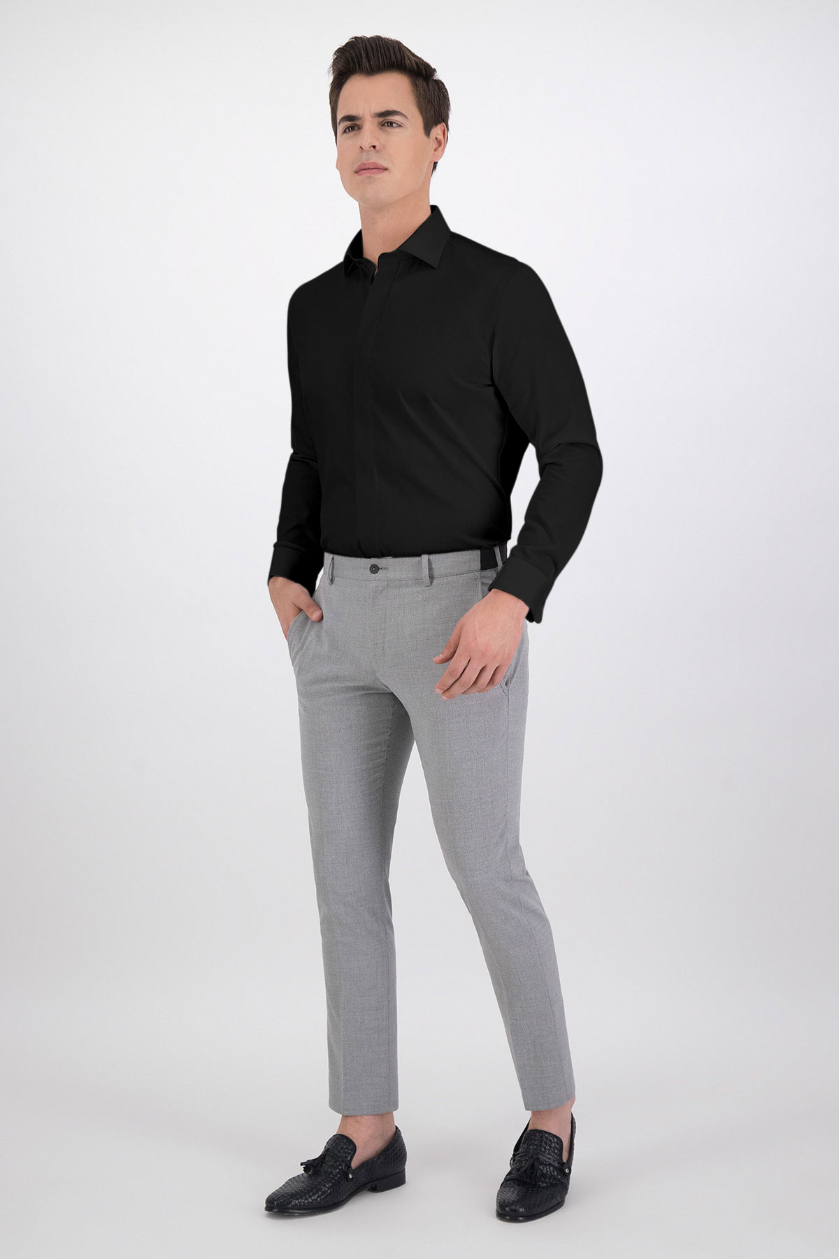CAMISA BAMBOO FIBER SKINNY FIT LMENTAL image number 3