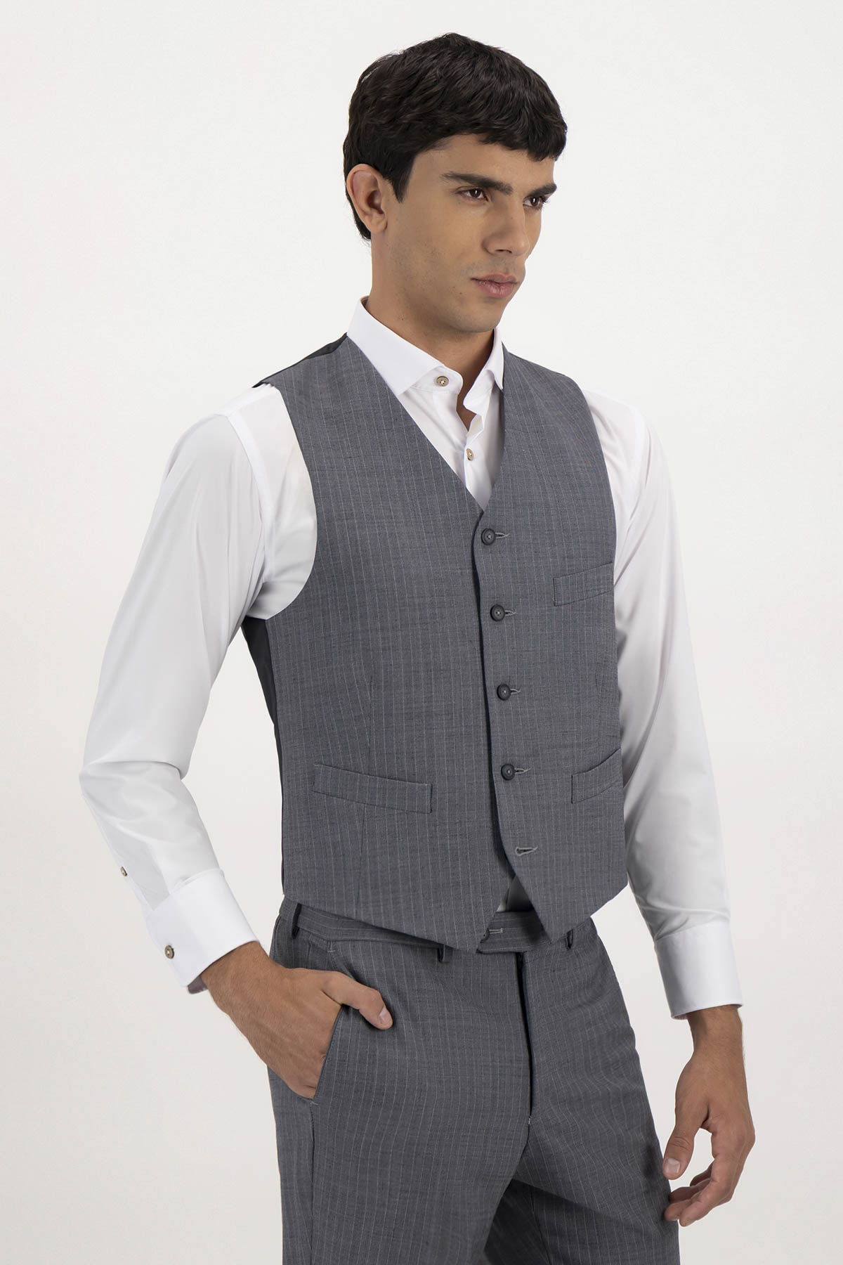 Traje Trío Fresco Di Lana Contemporary Fit Lamberti image number 3