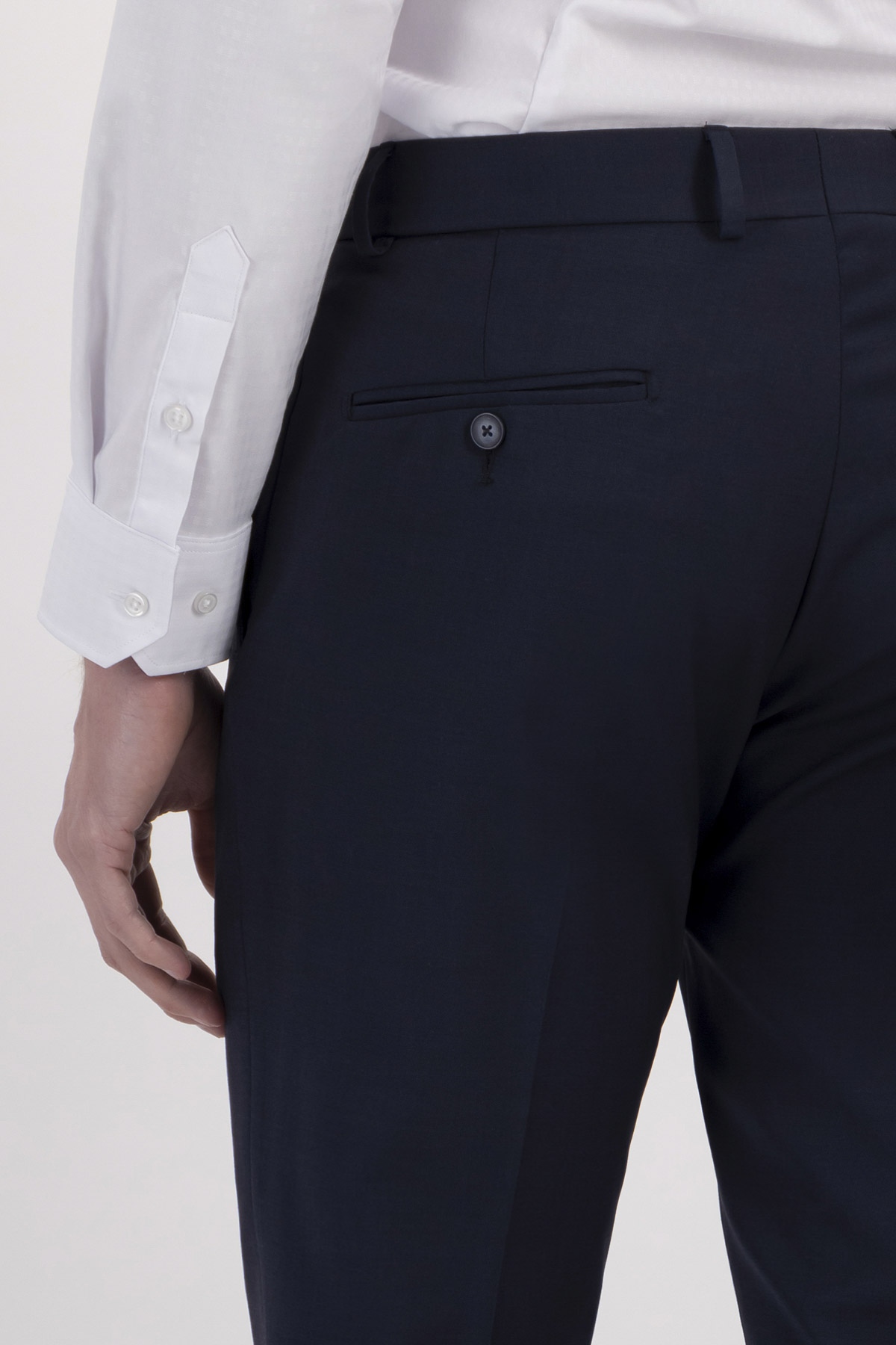 Pantalón Formal Fresco di lana slim fit lamberti image number 3