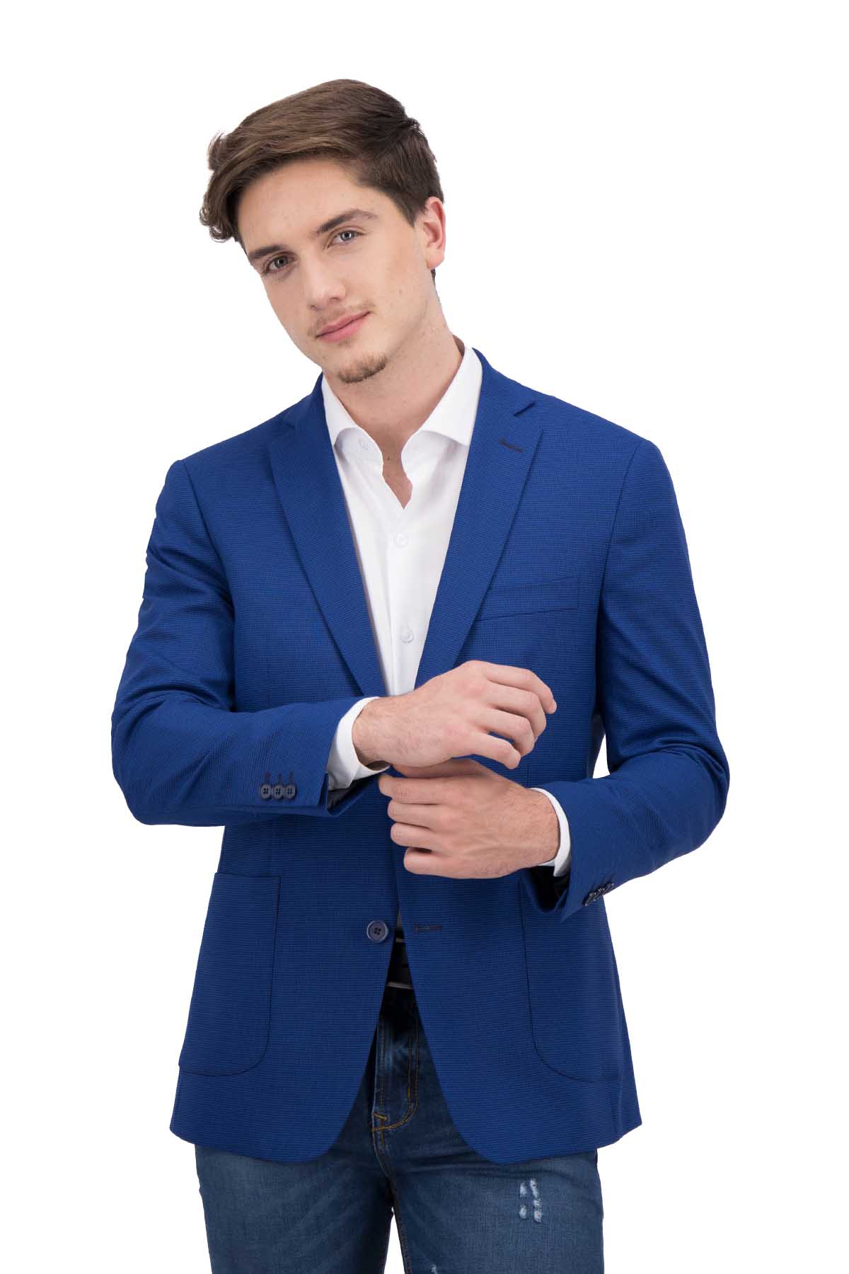 SACO SPORT AZUL REY SLIM FIT SONNETI UO image number 0