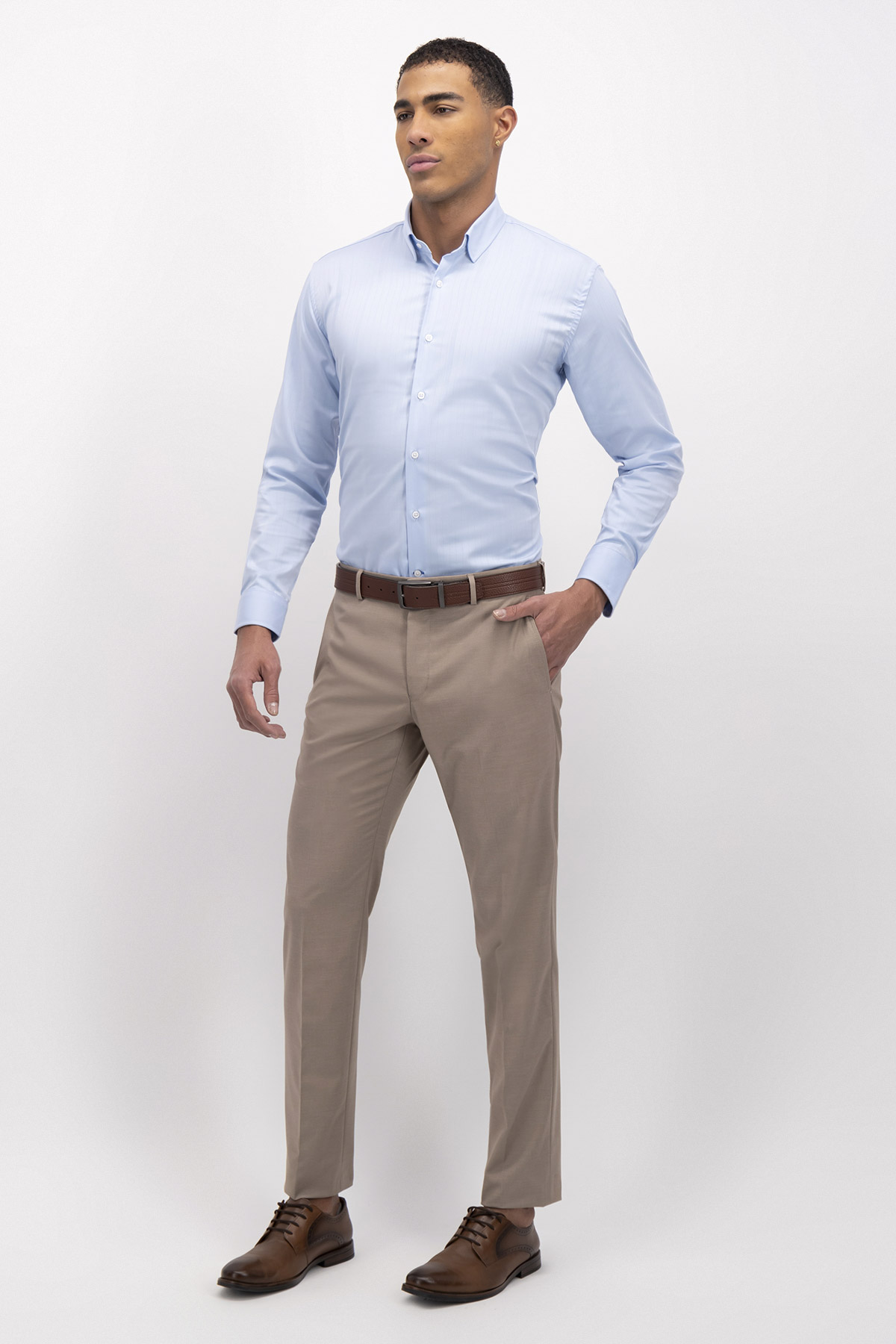 Camisa Formal Milk Touch Slim Fit Lmental image number 3