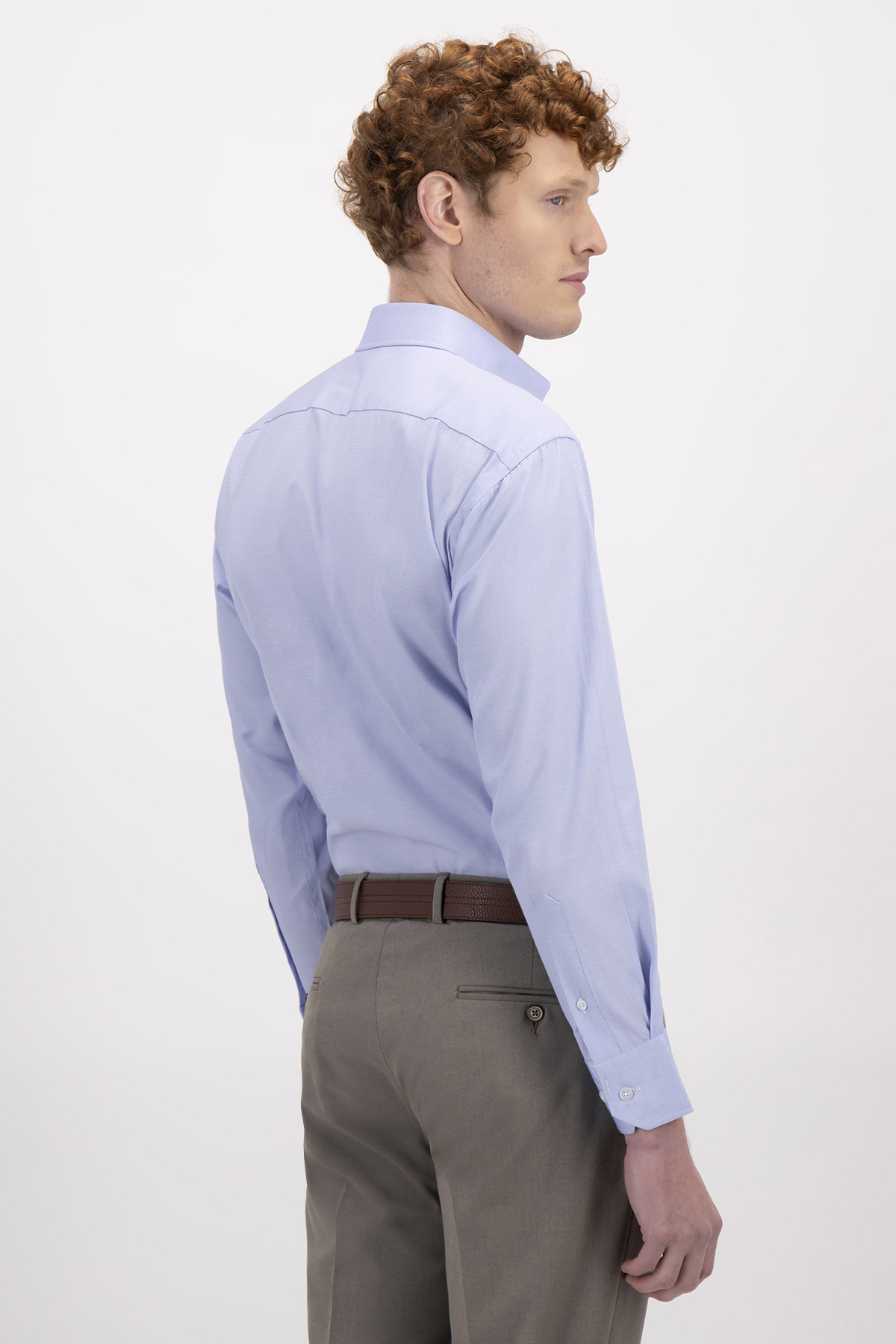 Camisa Formal Contemporary Fit Cotton Blend