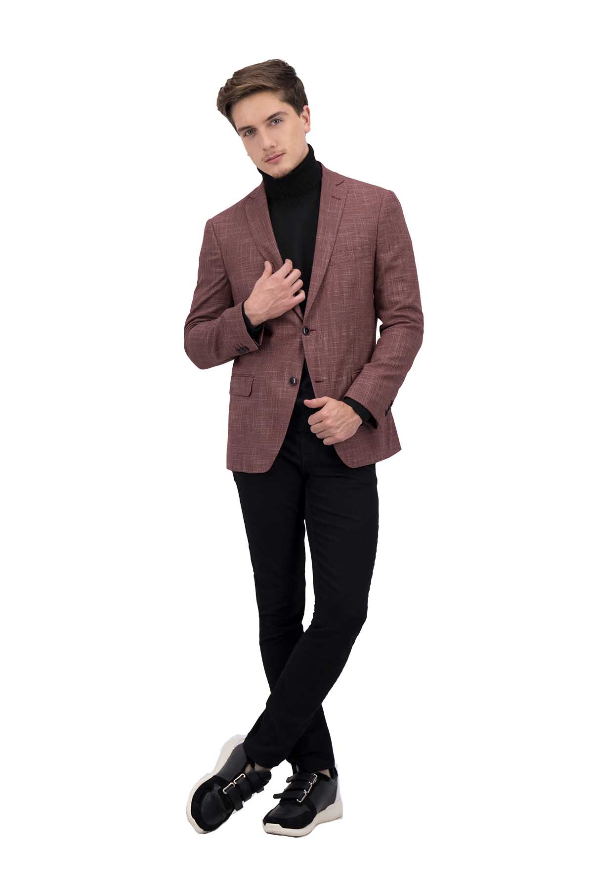 SACO SPORT ROJO SLIM FIT LMENTAL image number 4