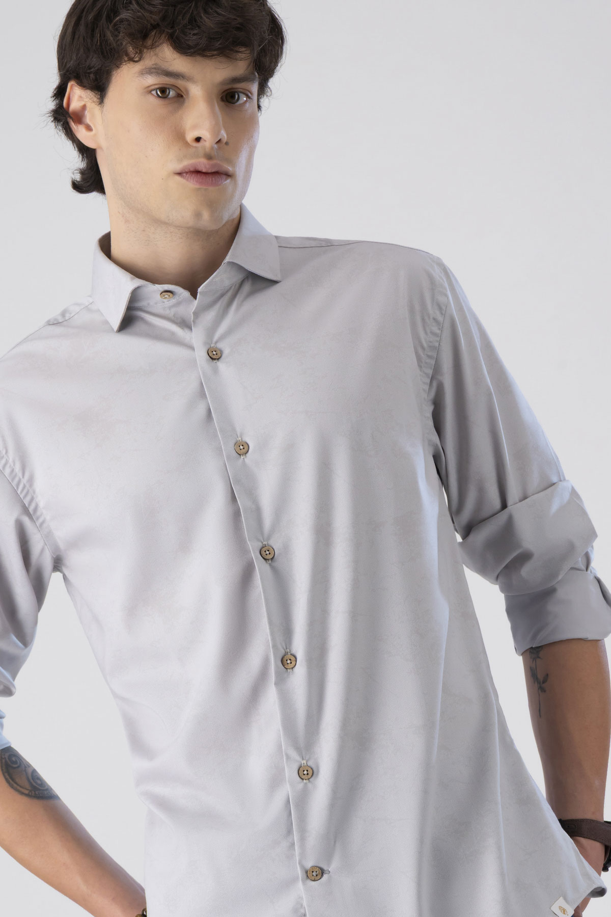 Camisa Formal Tlaolli Slim Fit Lamberti image number 4