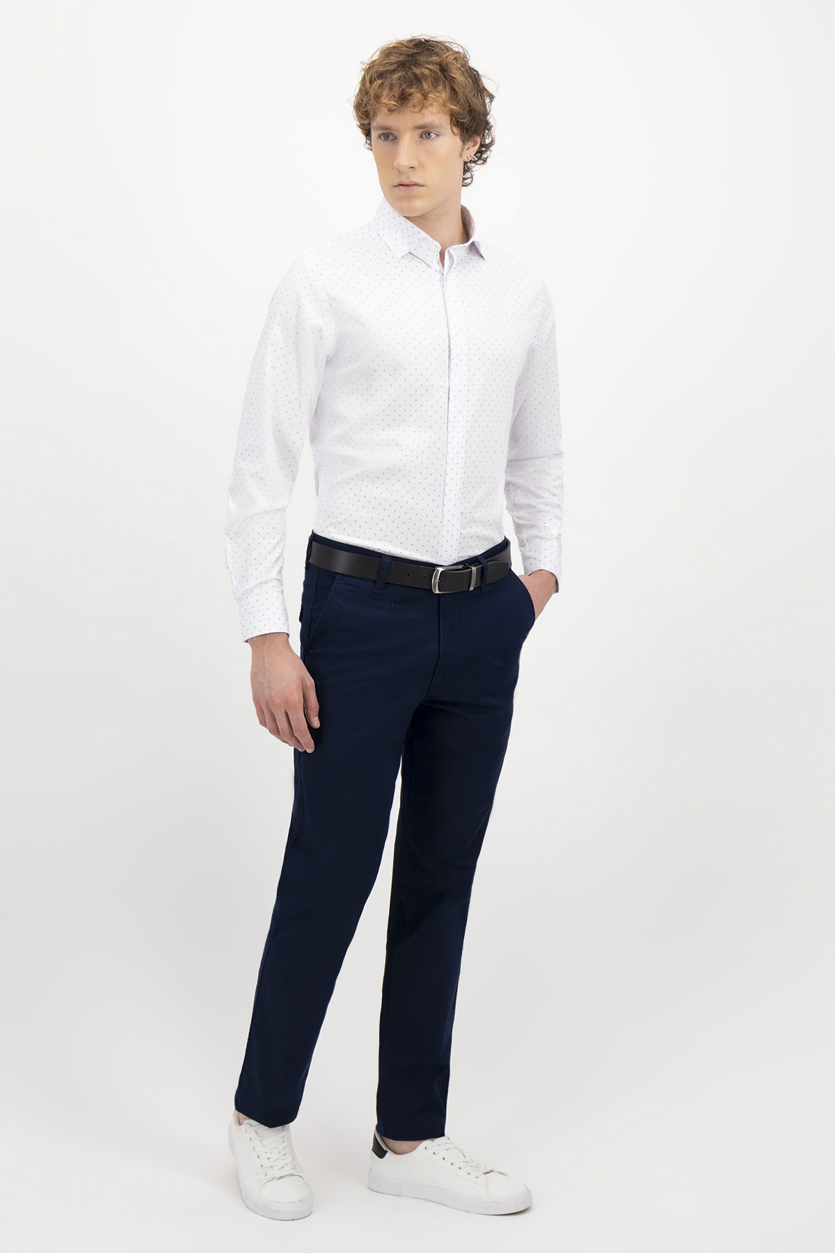 CAMISA FORMAL BAMBOO FIBER SKINNY FIT LMENTAL image number 3