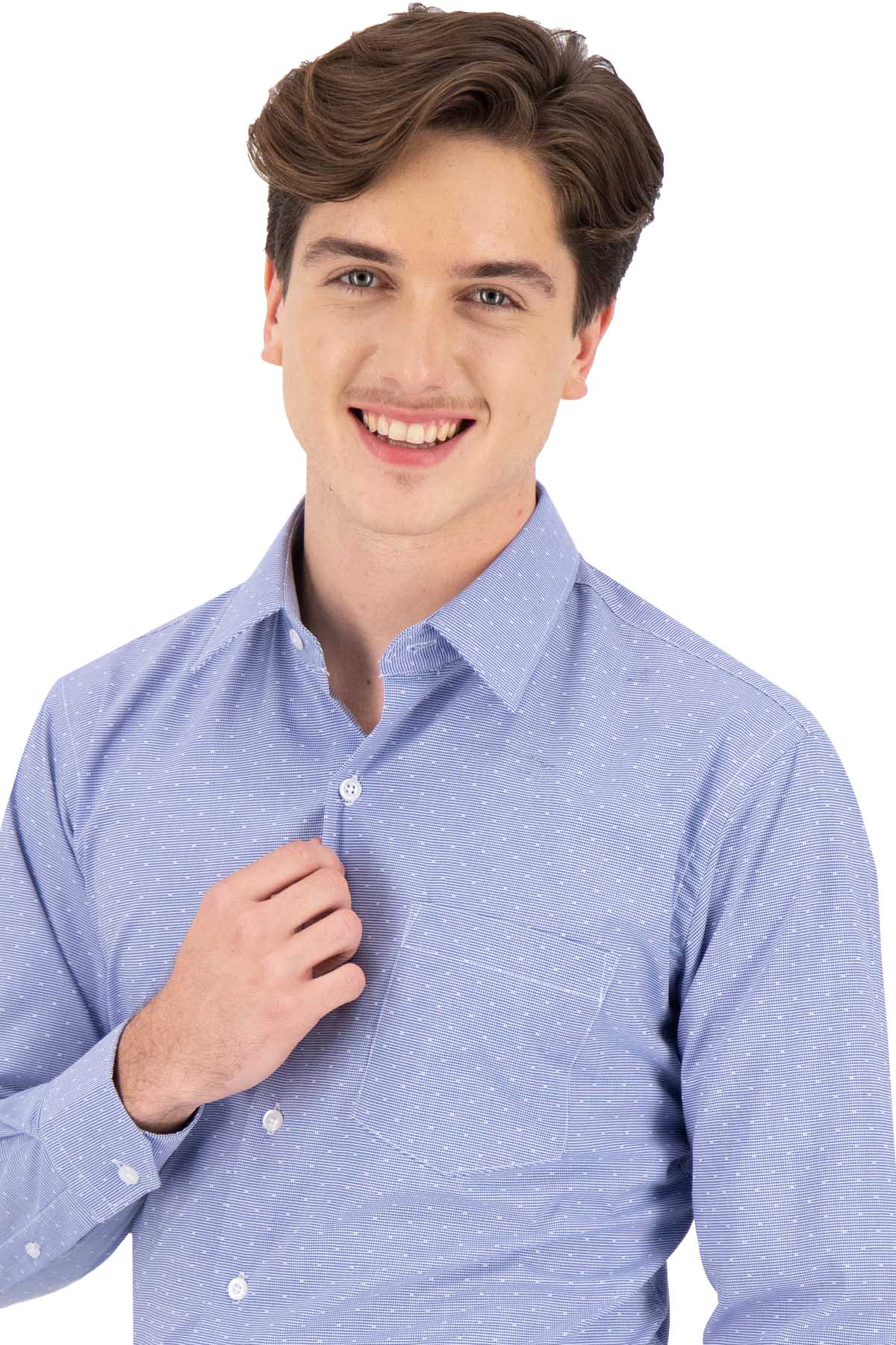 CAMISA VESTIR REY AZUL CONTEMPORARY FIT SONNETI UO