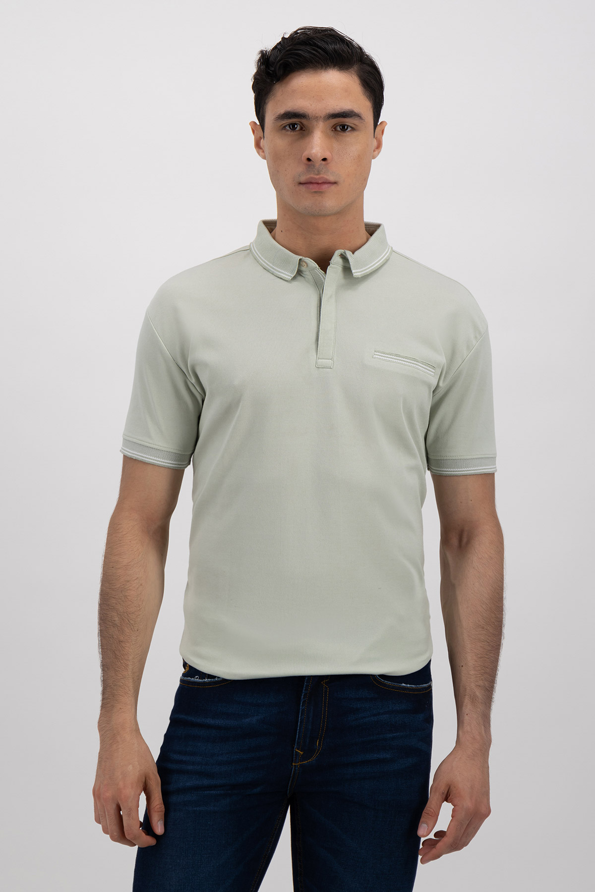 PLAYERA TIPO POLO SLIM FIT LMENTAL image number null