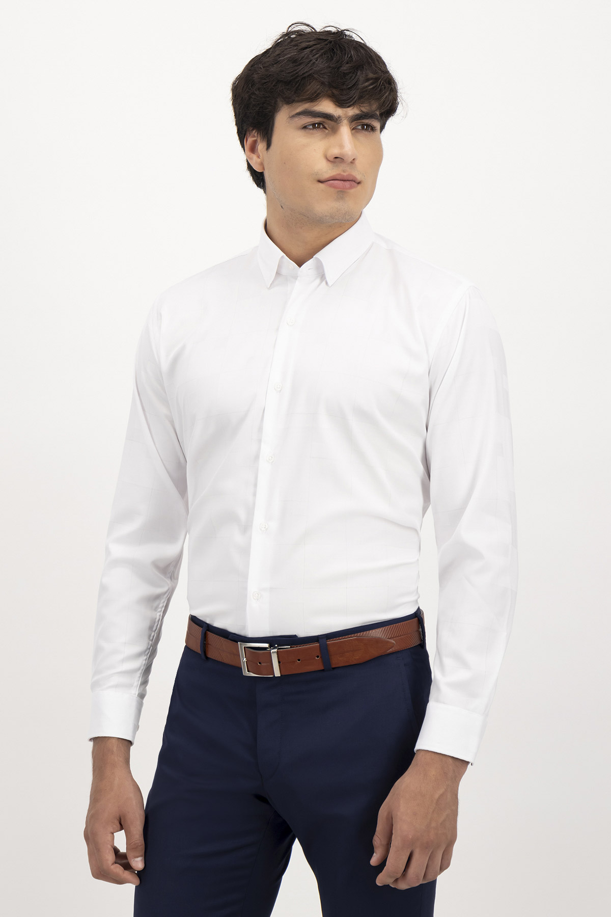CAMISA FORMAL MILK TOUCH SLIM FIT LMENTAL image number 0