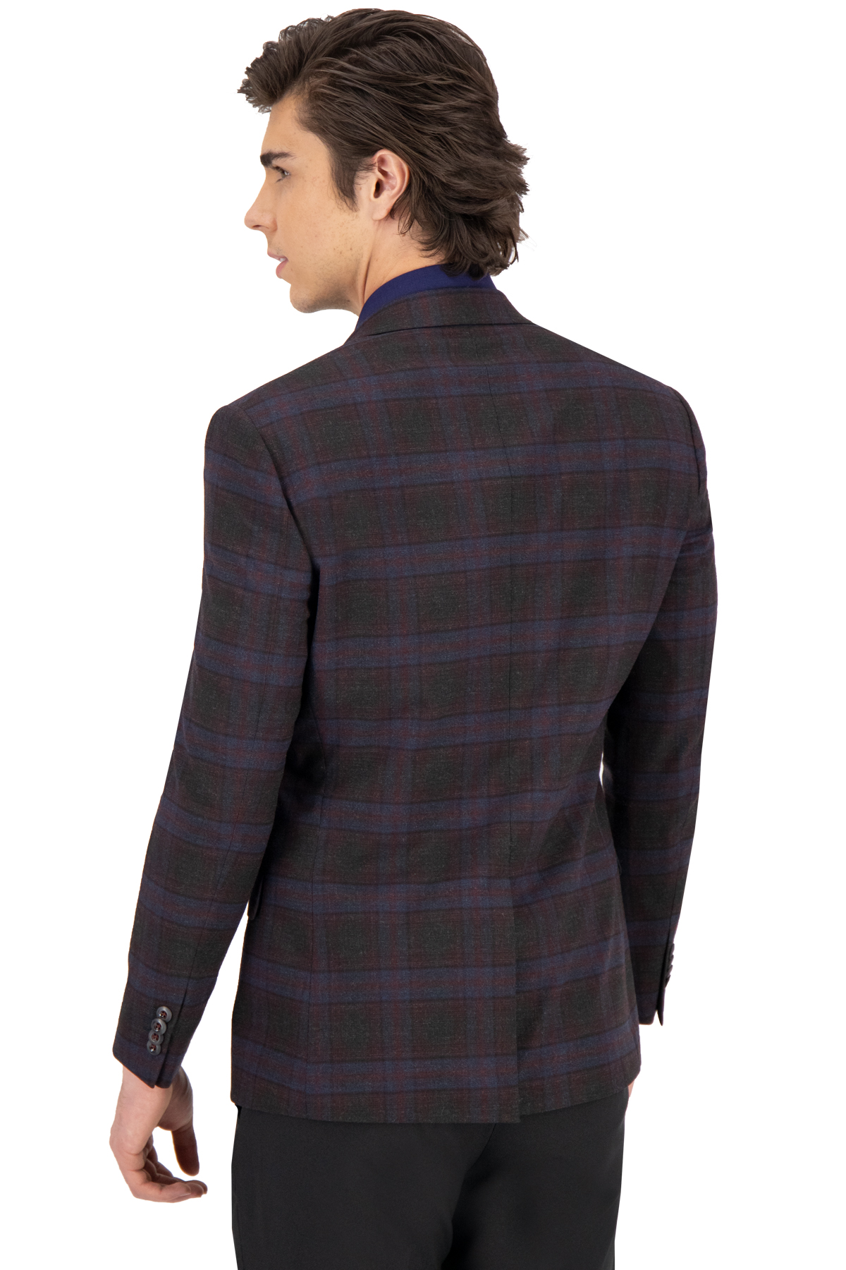 SACO SPORT AZUL MARINO SLIM FIT LAMBERTI image number 2