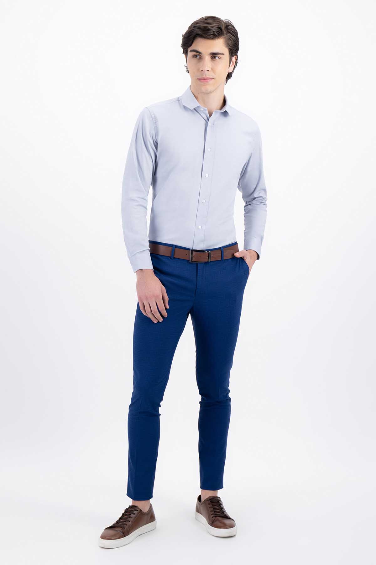 CAMISA GRIS CLARO SLIM FIT LMENTAL image number 4