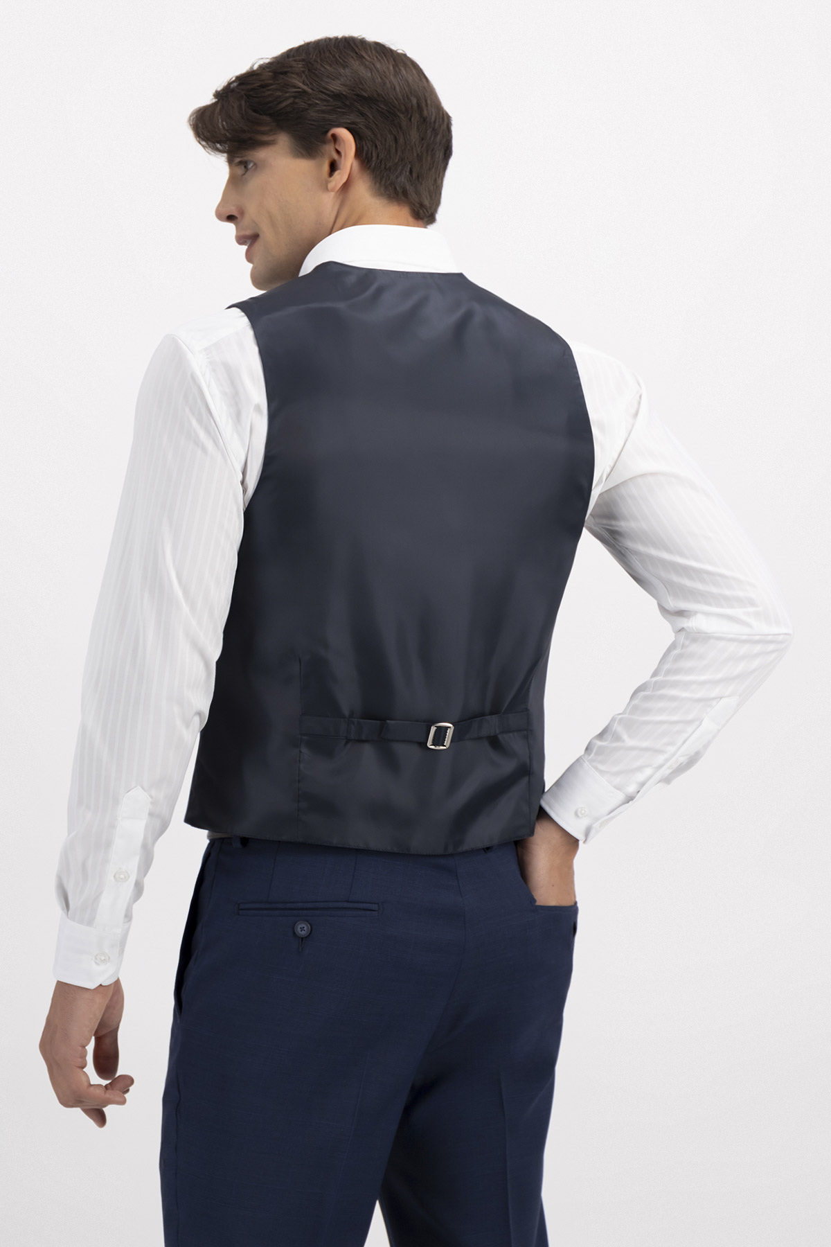 TRAJE TRÍO FRESCO DI LANA CONTEMPORARY FIT LAMBERTI image number 4