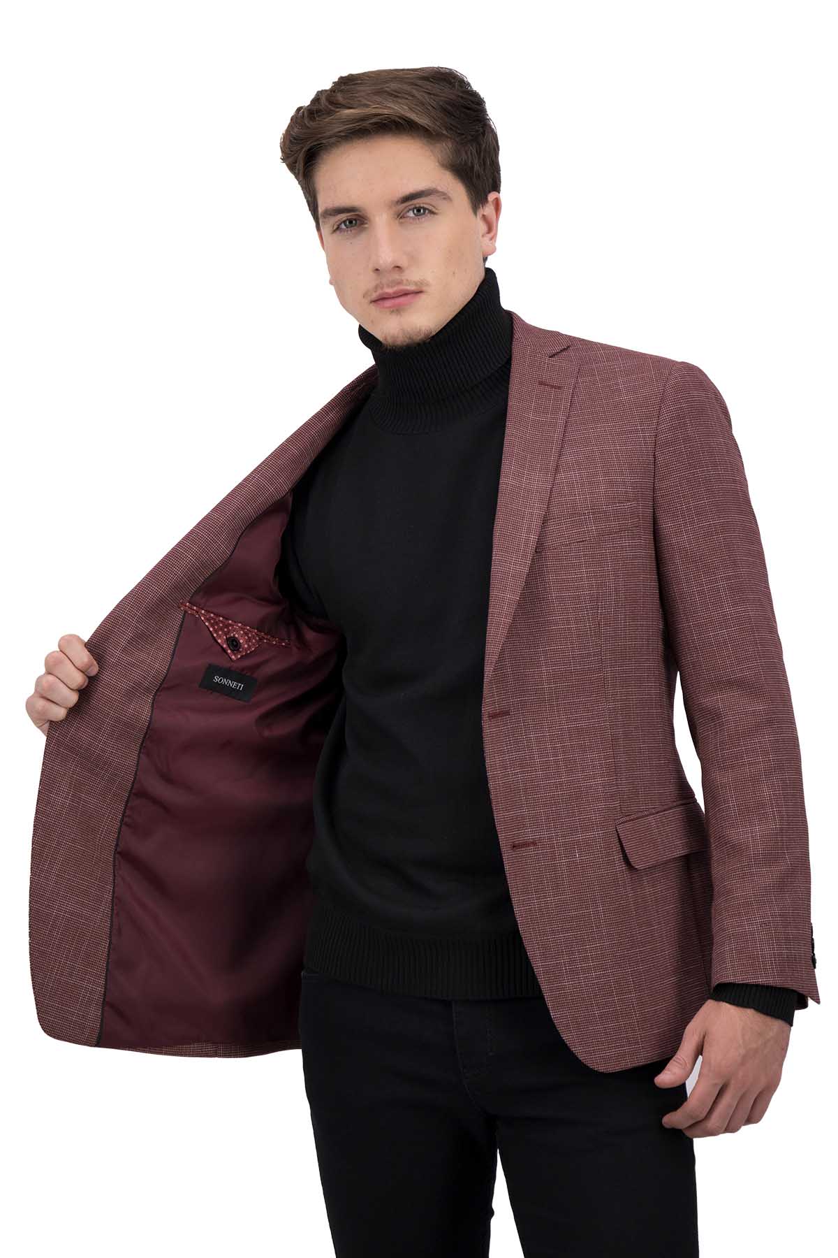 SACO SPORT ROJO SLIM FIT LMENTAL image number 1