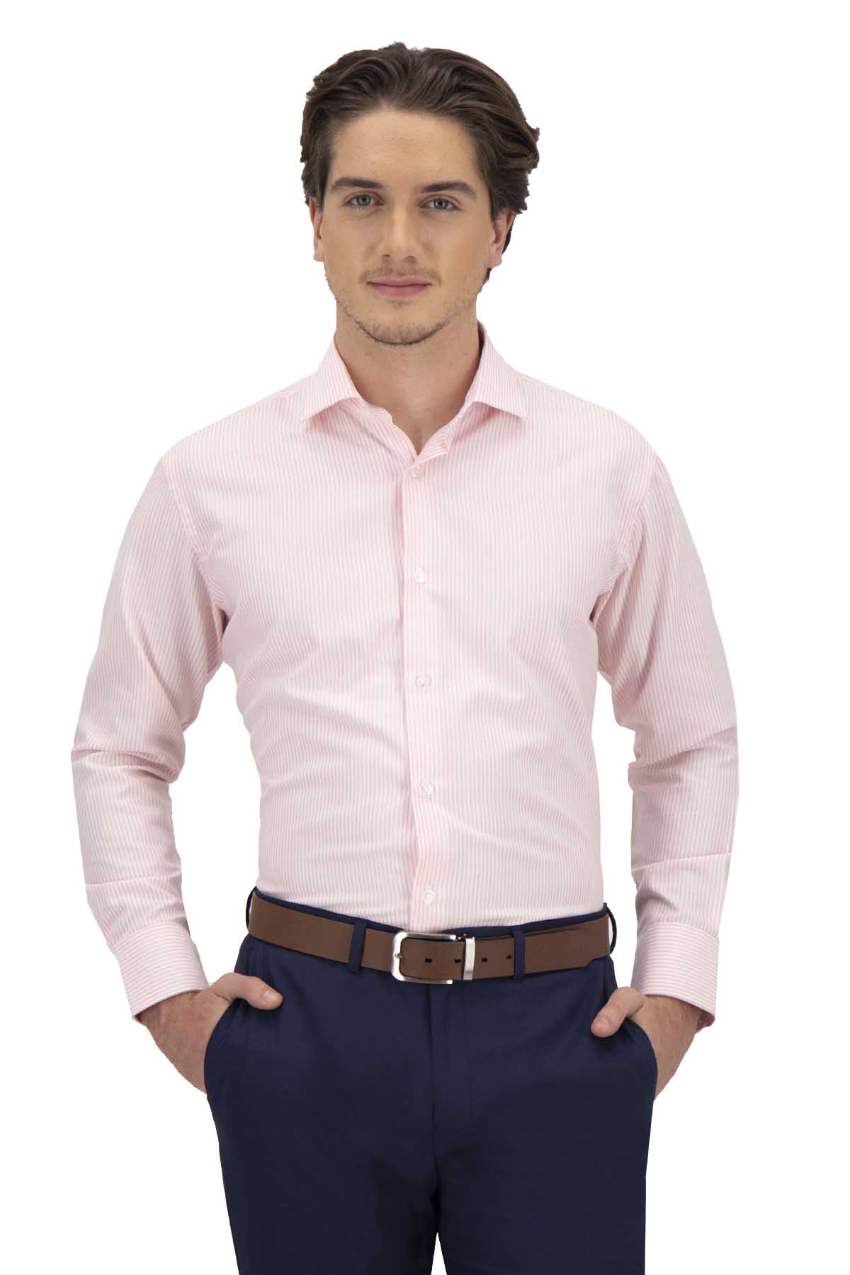 CAMISA VESTIR ROSA PASTEL CONTEMPORARY FIT LAMBERTI image number 0