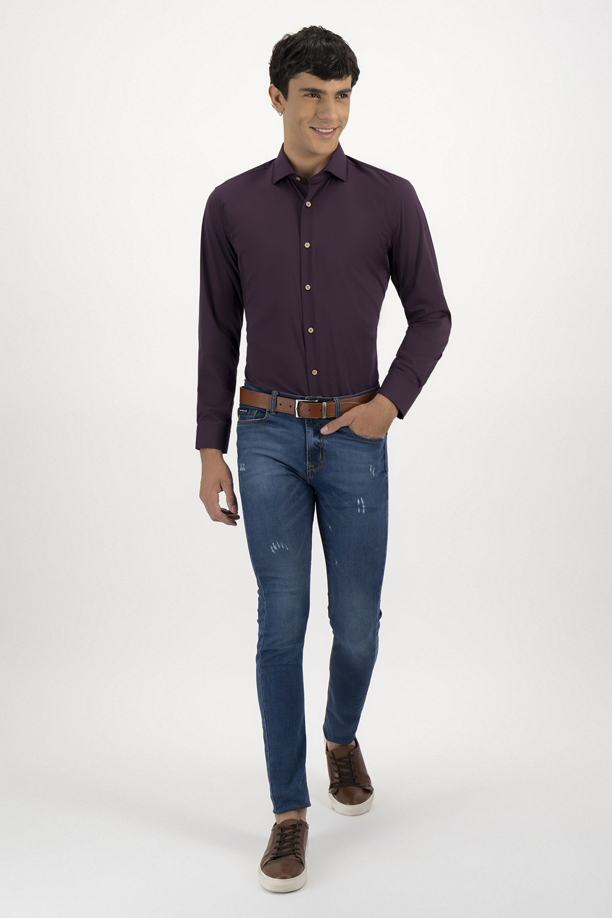 Camisa Casual Tlaolli Slim Fit Lamberti image number 3