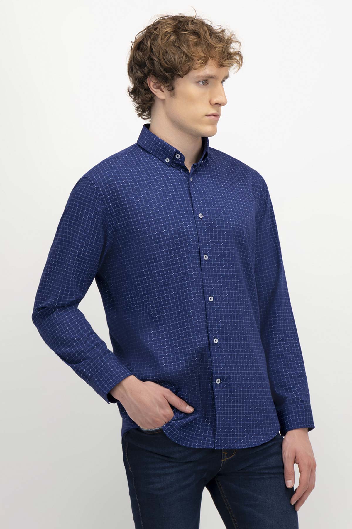 Camisa Casual Bamboo Fiber Slim Fit Lmental