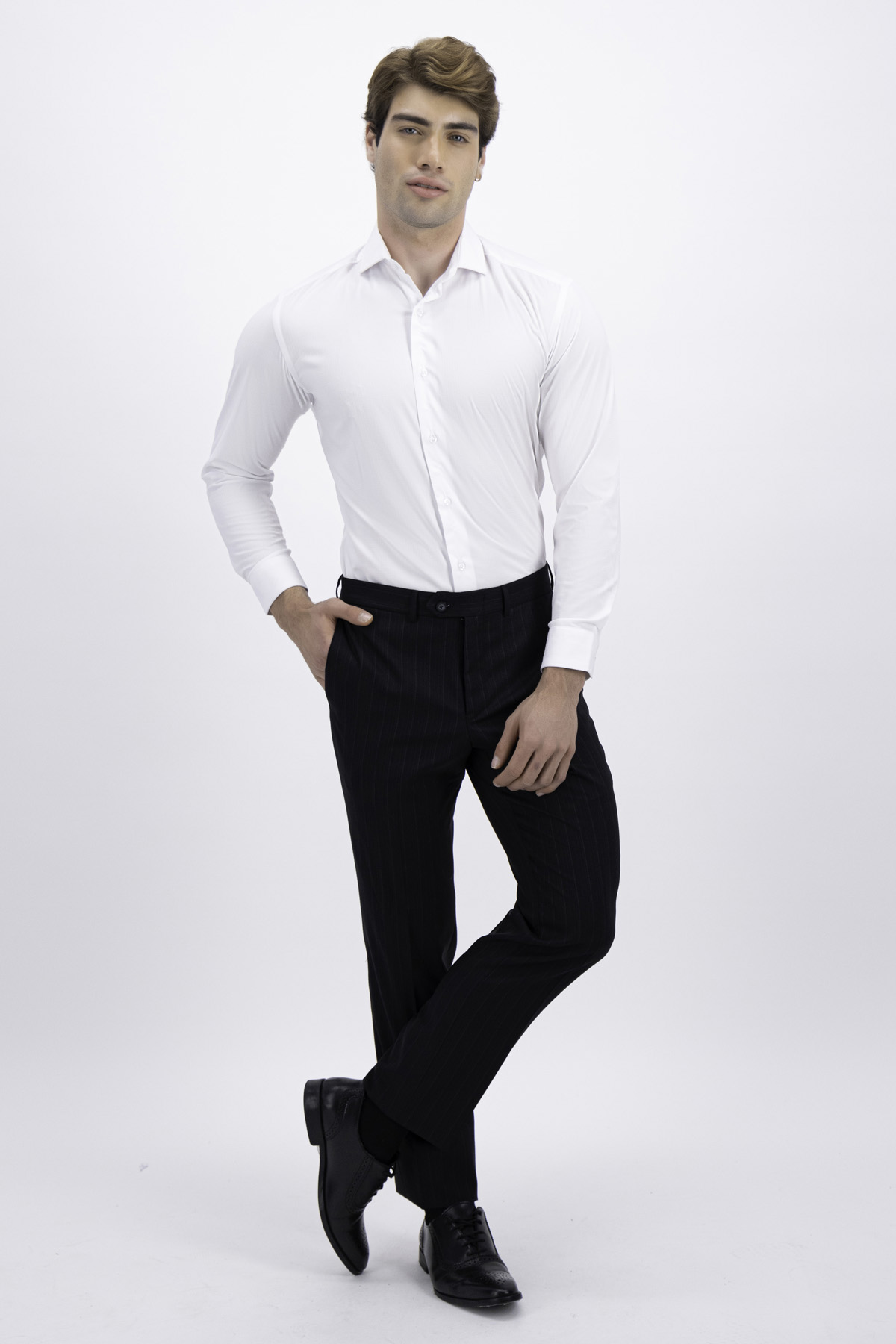 Camisas de vestir top con pantalon negro