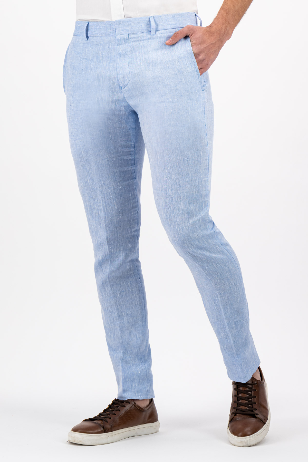 PANTALÓN SEPARATE AZUL CLARO SLIM FIT LMENTAL image number null