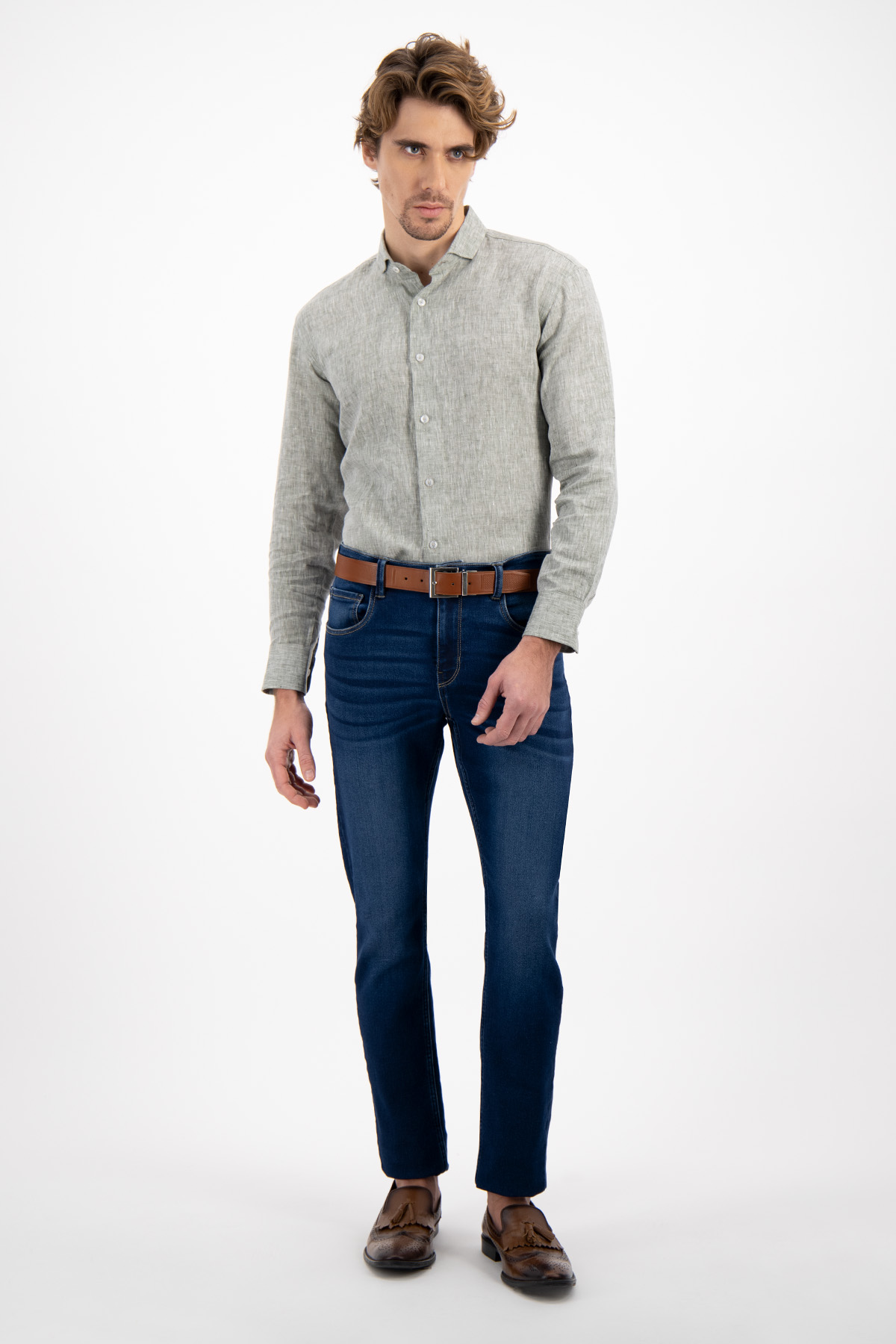 CAMISA CASUAL CONTEMPORARY FIT LAMBERTI image number 2
