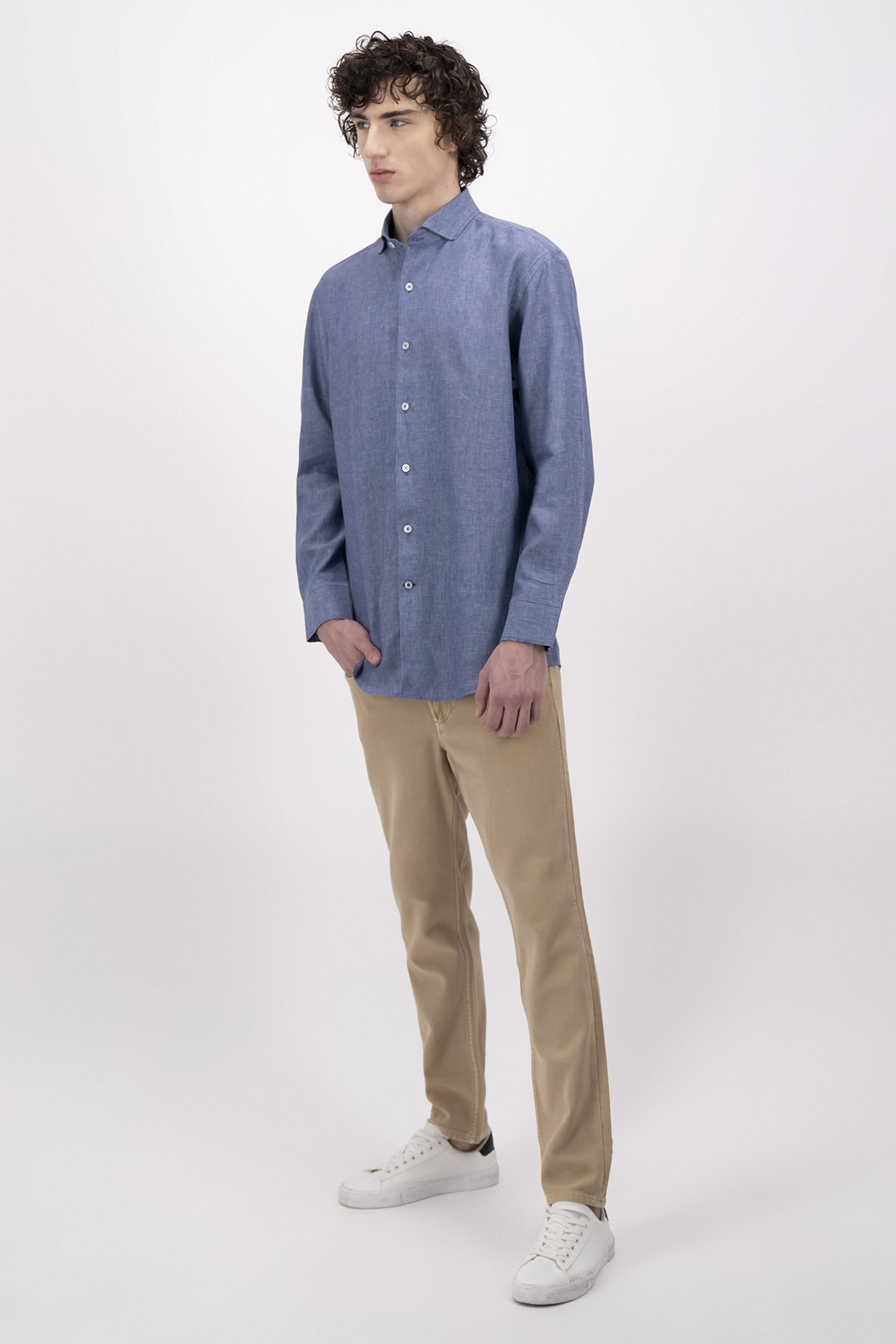PANTALÓN CASUAL CONTEMPORARY FIT LAMBERTI image number 2