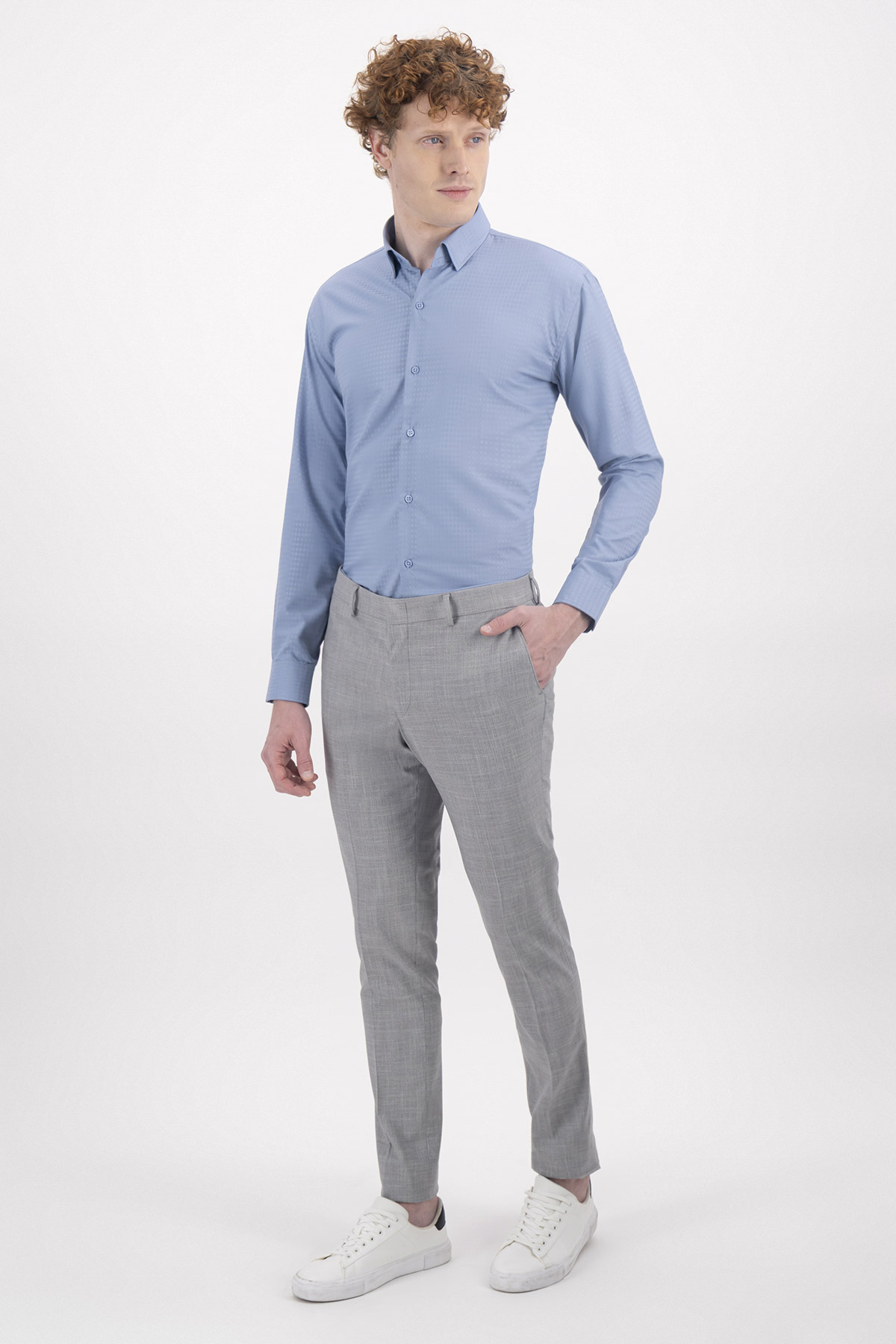 Camisa Formal Milk Touch Slim Fit Lmental image number 3
