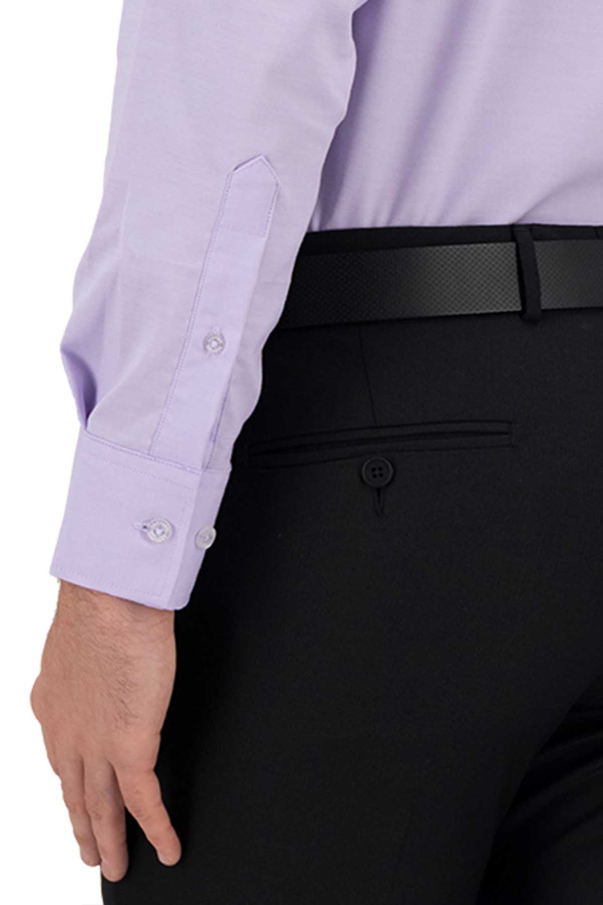 CAMISA VESTIR LILA CONTEMPORARY FIT LAMBERTI image number 3