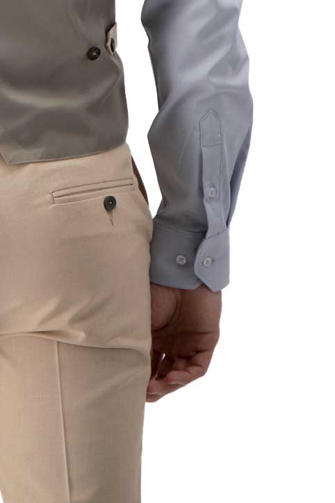 CHALECO VESTIR BEIGE SLIM FIT LMENTAL image number 4