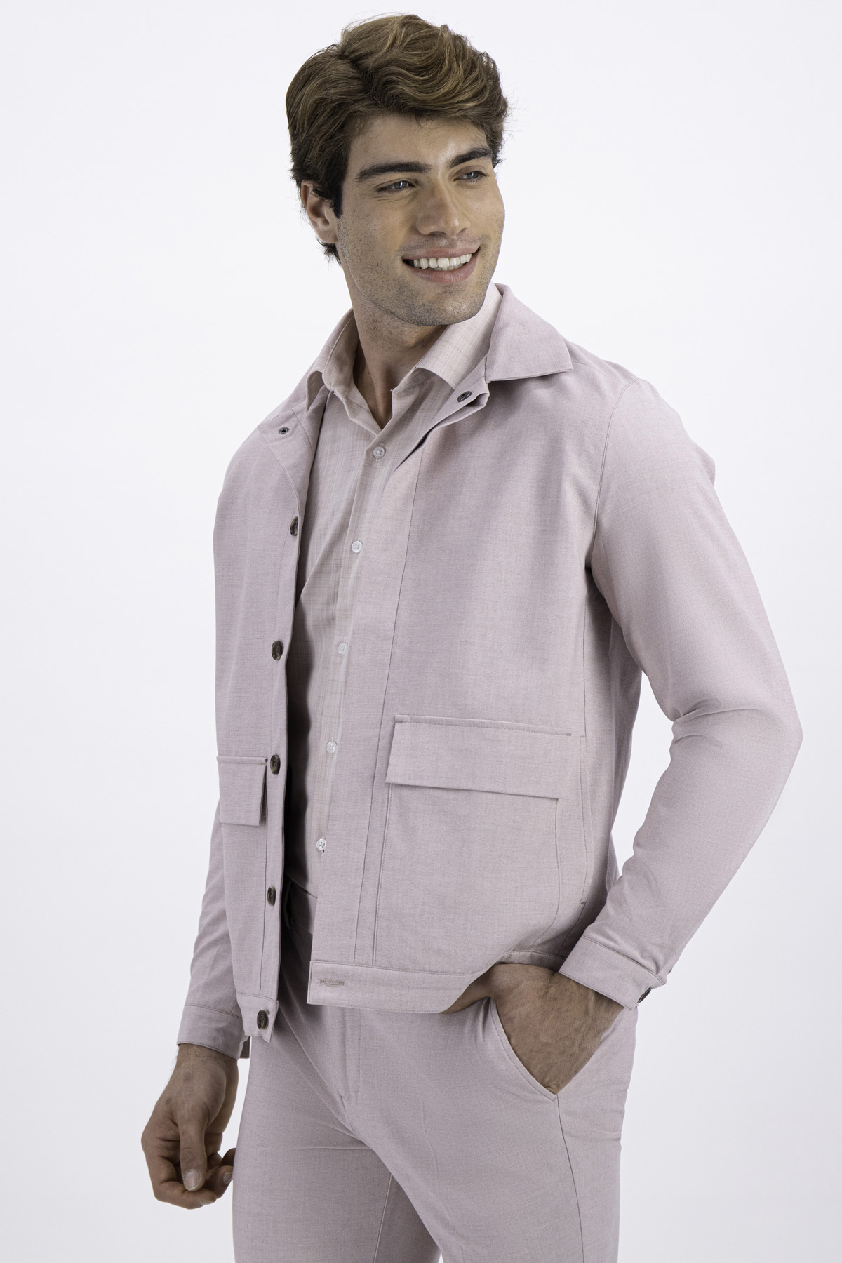 CHAMARRA CASUAL PASTEL SLIM FIT LMENTAL