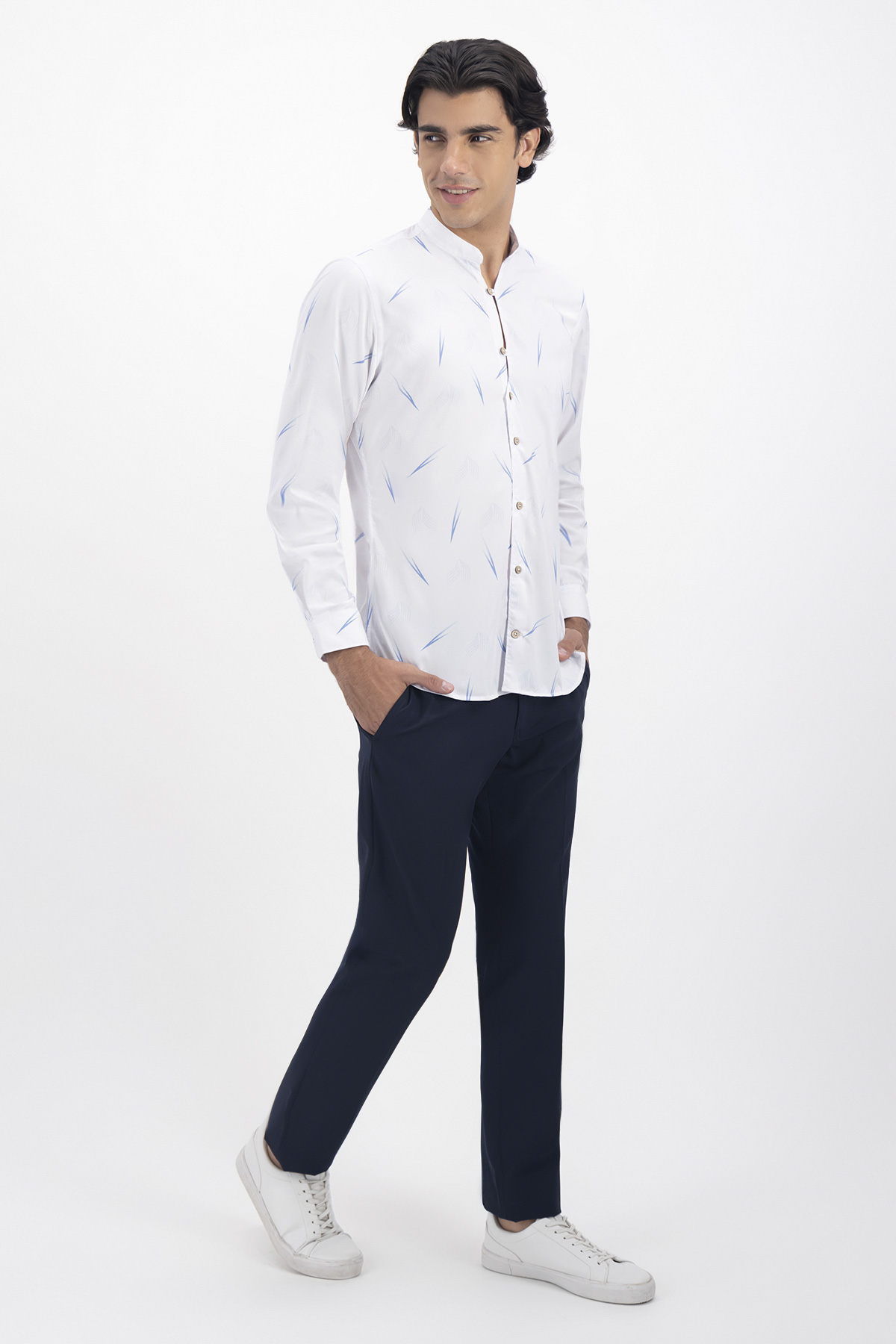 CAMISA CASUAL TLAOLLI SLIM FIT MENS FASHION image number 3
