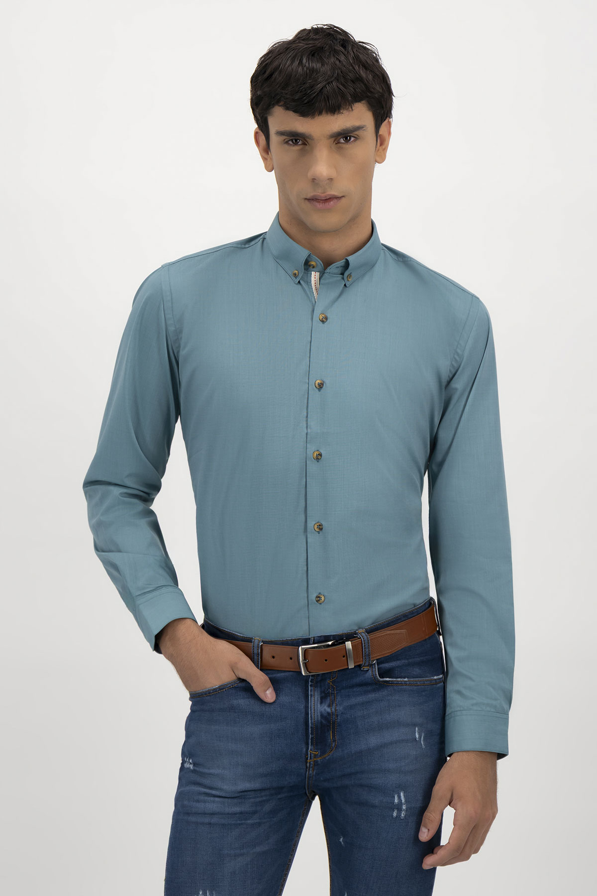 Camisa Casual Bamboo Fiber Slim Fit Lmental