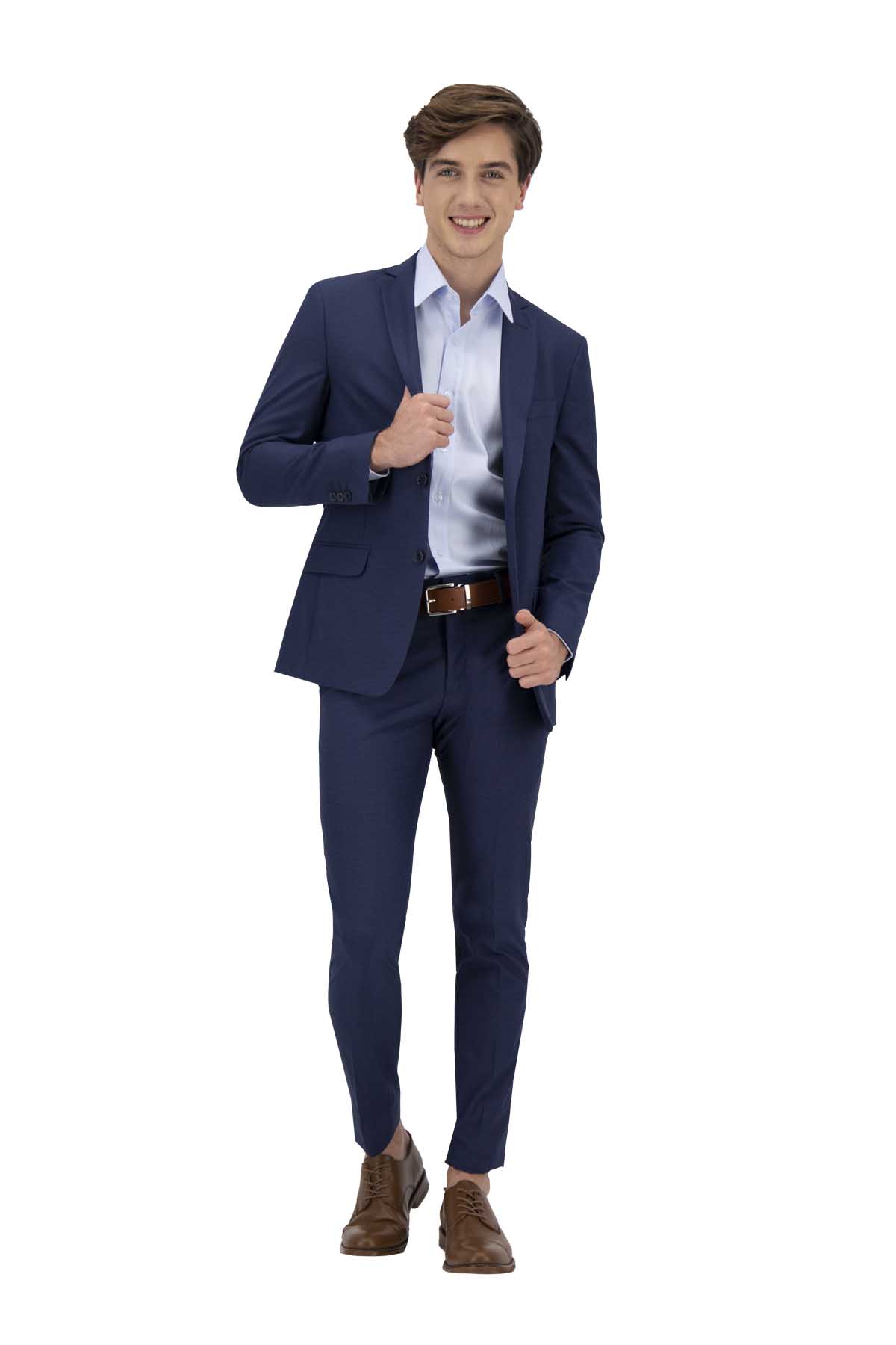 TRAJE AZUL SLIM FIT SONNETI UO image number 0