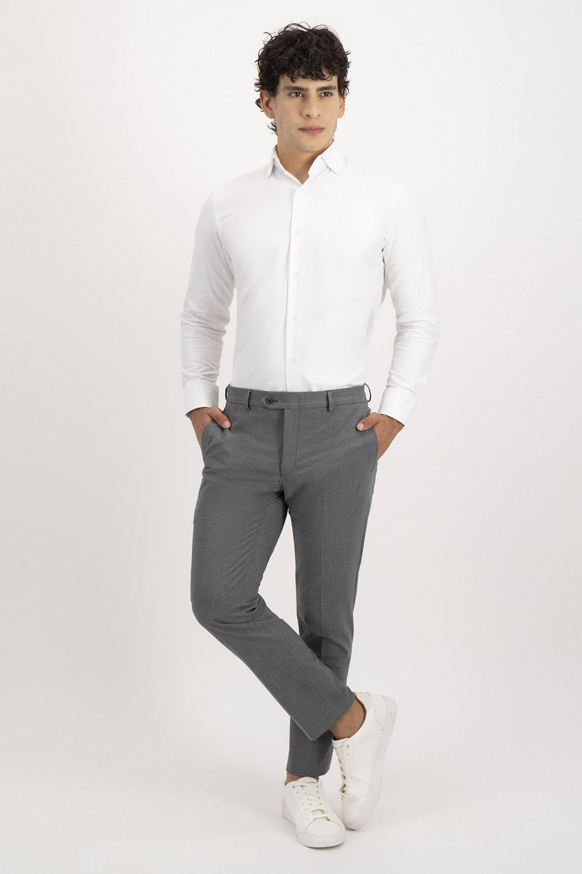 Pantalón Formal Wool Blend Slim Fit Lamberti