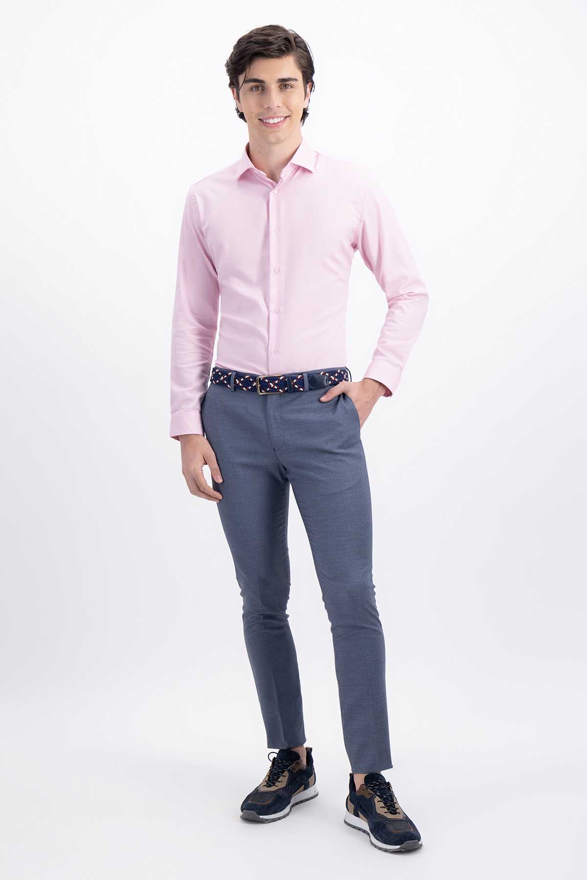 CAMISA VESTIR ROSA SLIM FIT LMENTAL image number 4
