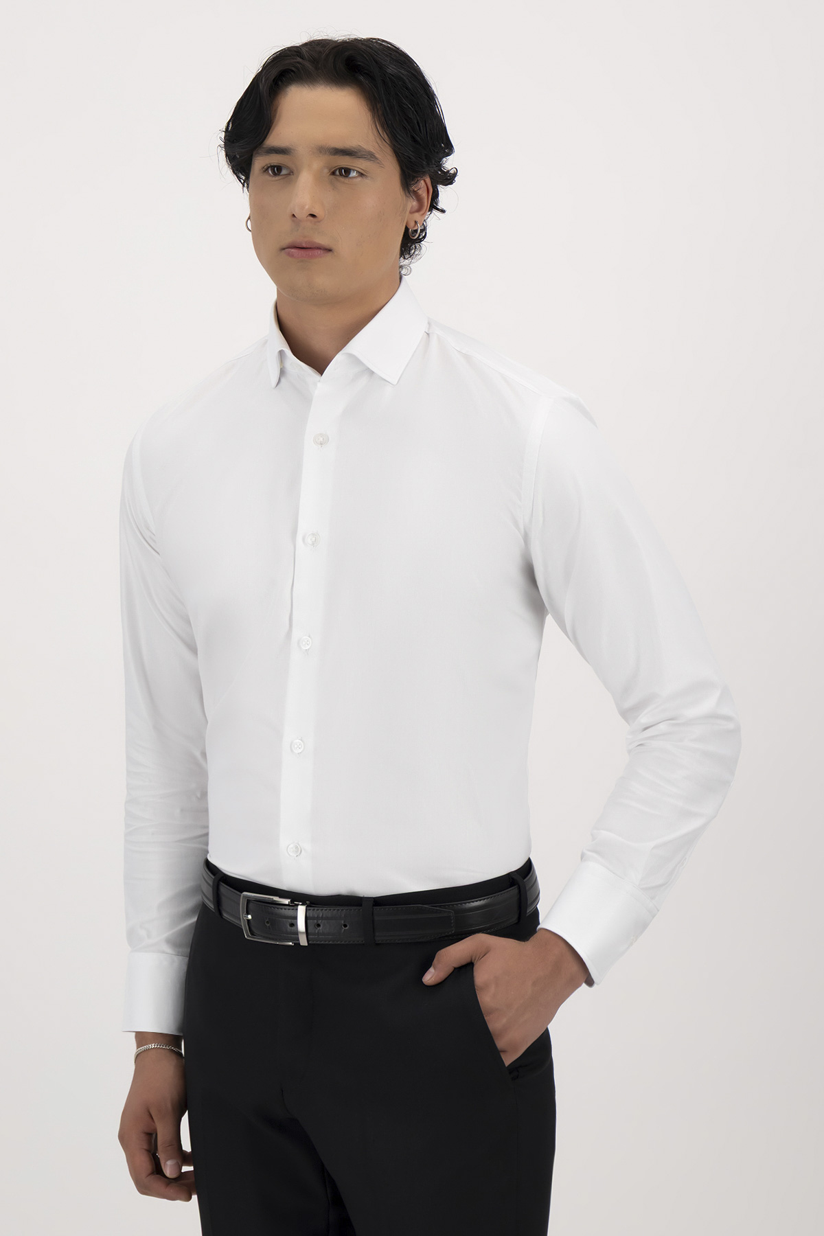 Camisa Vestir Contemporary Fit Premium Cotton