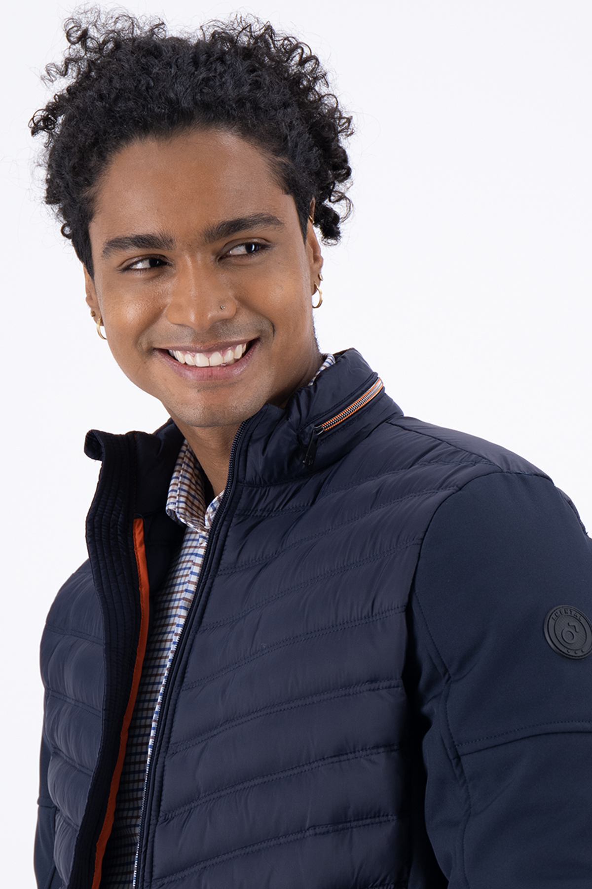 CHAMARRA AZUL MARINO SLIM FIT LMENTAL image number 3
