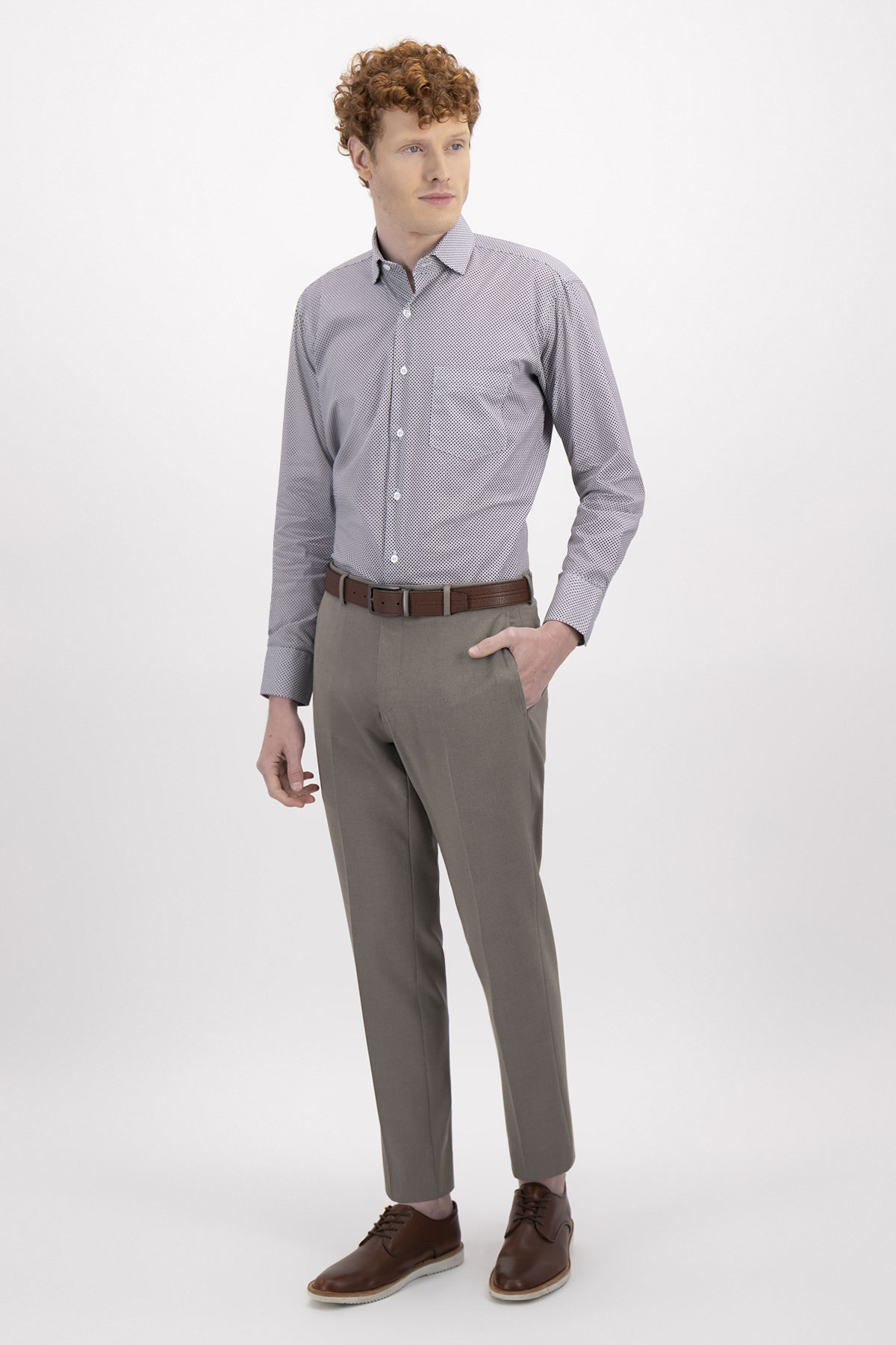 CAMISA FORMAL TENCEL EASY DRY CONTEMPORARY FIT LAMBERTI image number 3